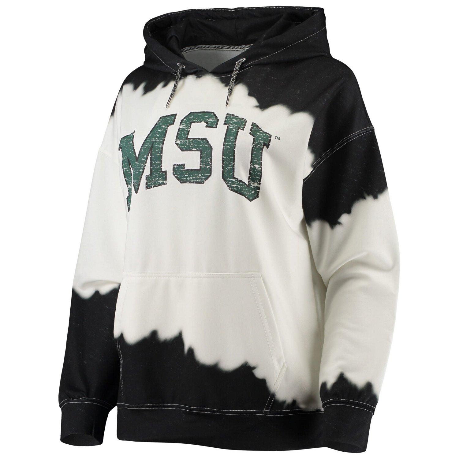 Gameday Couture Black Michigan State Spartans For the Fun Double Dip-Dyed Pullover Hoodie - view number 2