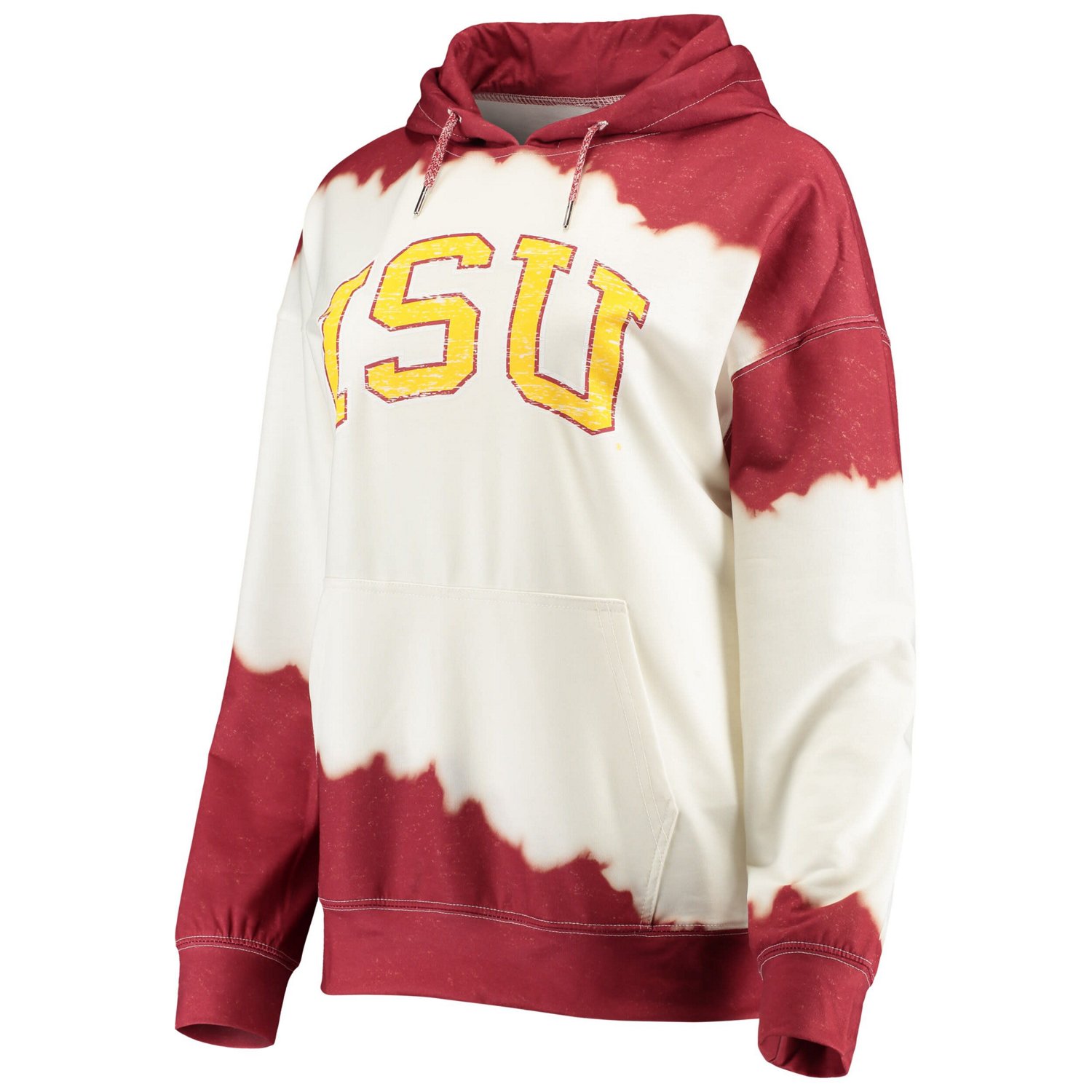 Gameday Couture Cardinal Iowa State Cyclones For the Fun Double Dip-Dyed Pullover Hoodie - view number 2