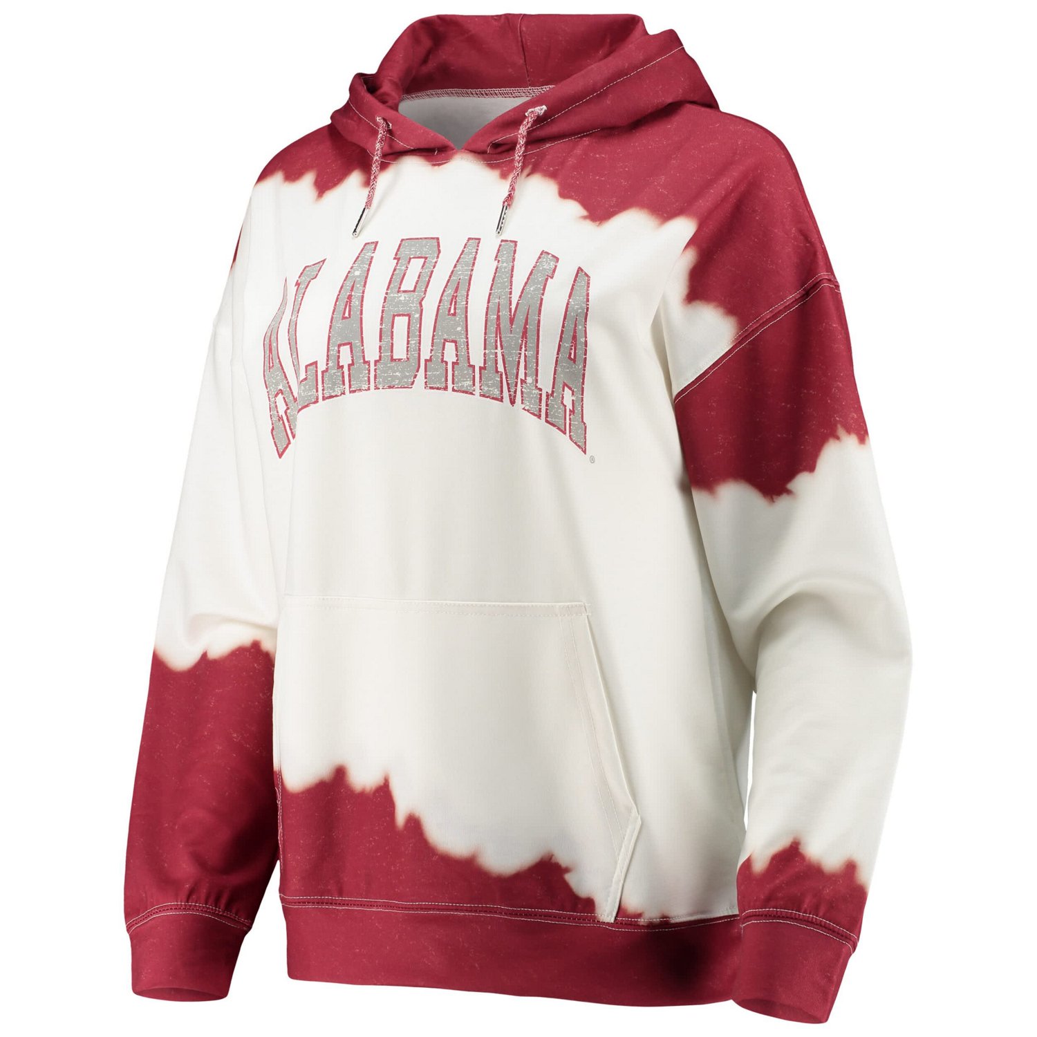 Gameday Couture Crimson Alabama Crimson Tide For the Fun Double Dip-Dyed Pullover Hoodie