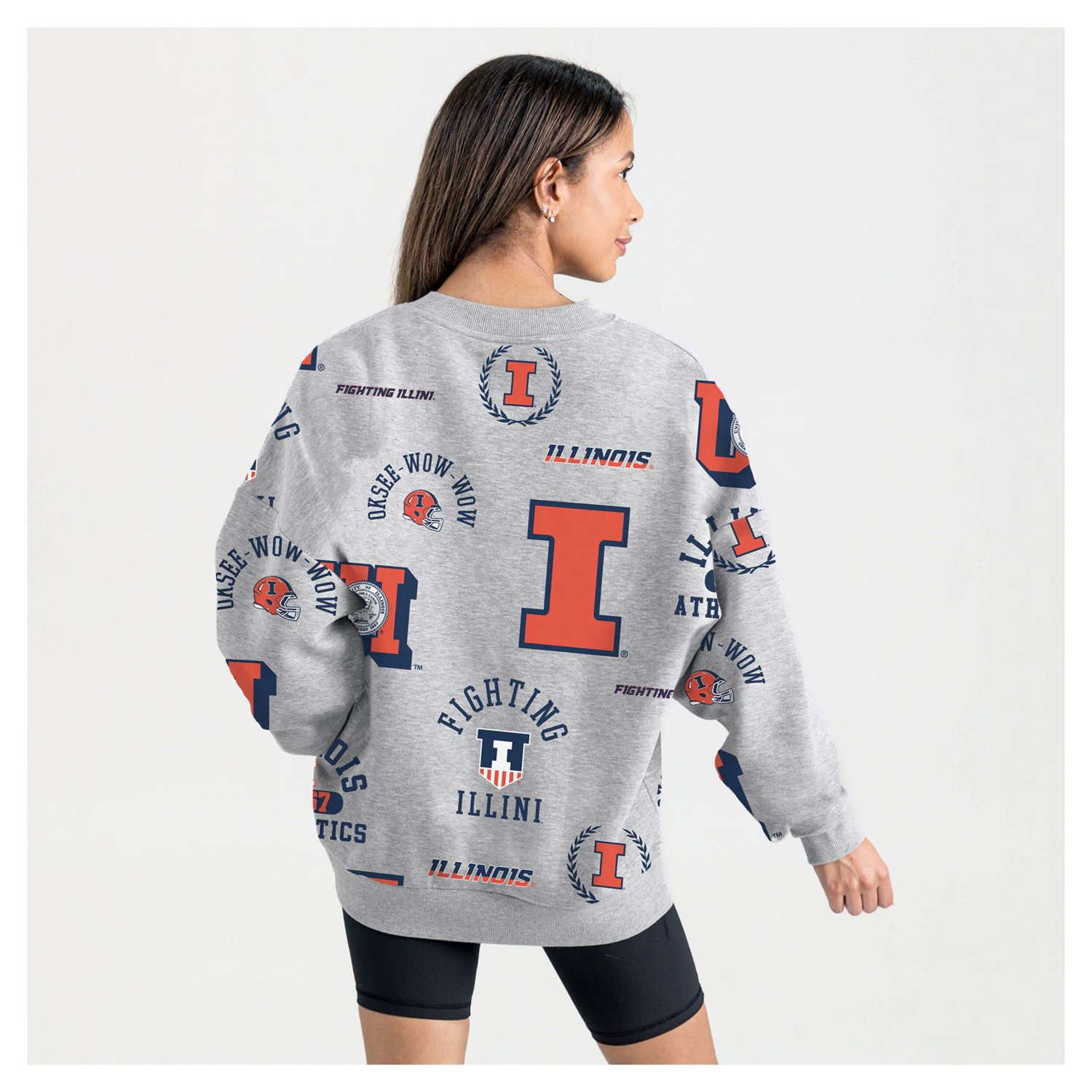 Gameday Couture Illinois Fighting Illini Always on Repeat Fleece Sweatshirt - view number 2