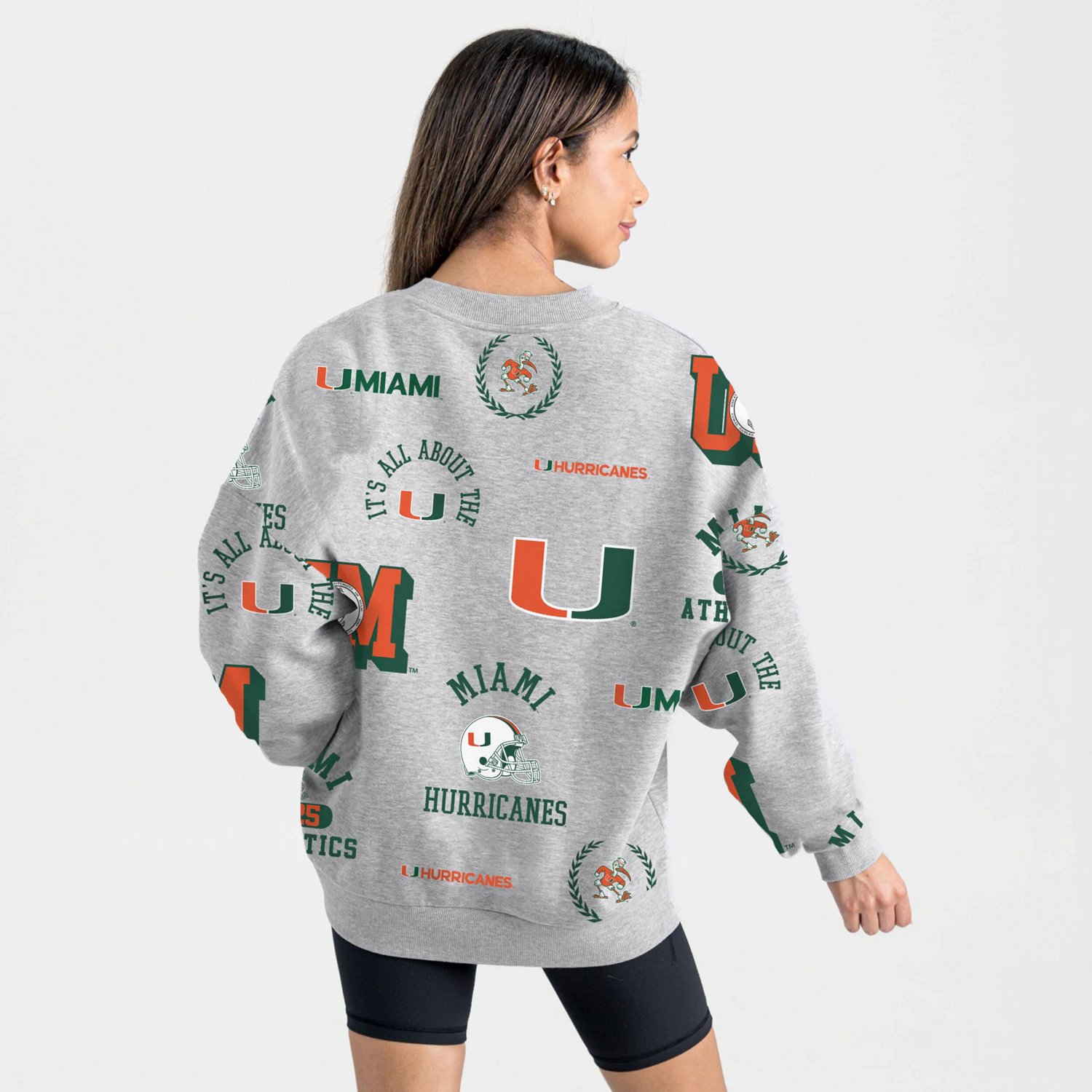 Gameday Couture Miami Hurricanes Always on Repeat Fleece Sweatshirt - view number 2