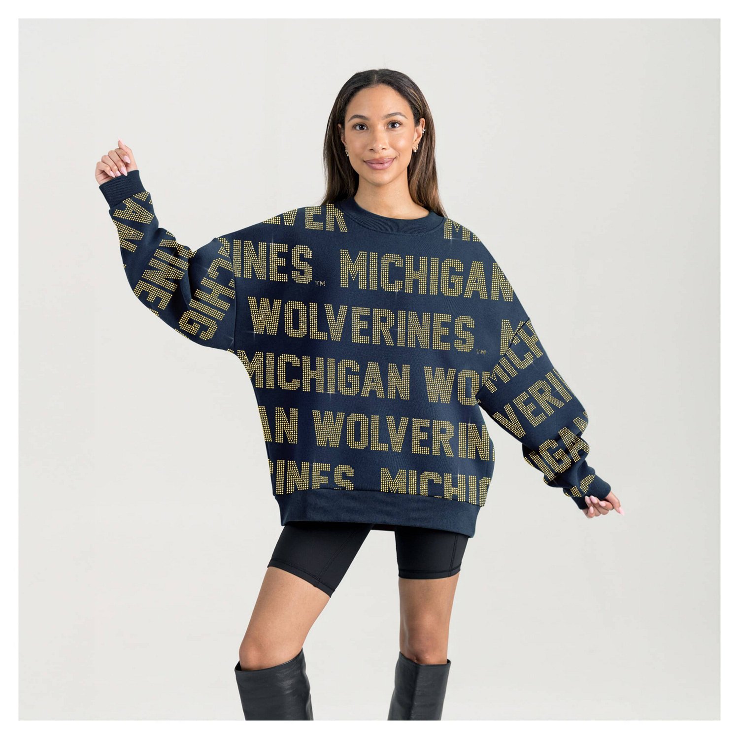 Gameday Couture Michigan Wolverines Hype Era Sweatshirt - view number 4