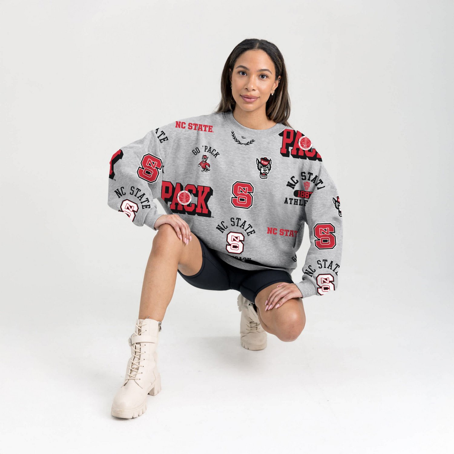 Gameday Couture NC State Wolfpack Always on Repeat Fleece Sweatshirt - view number 4