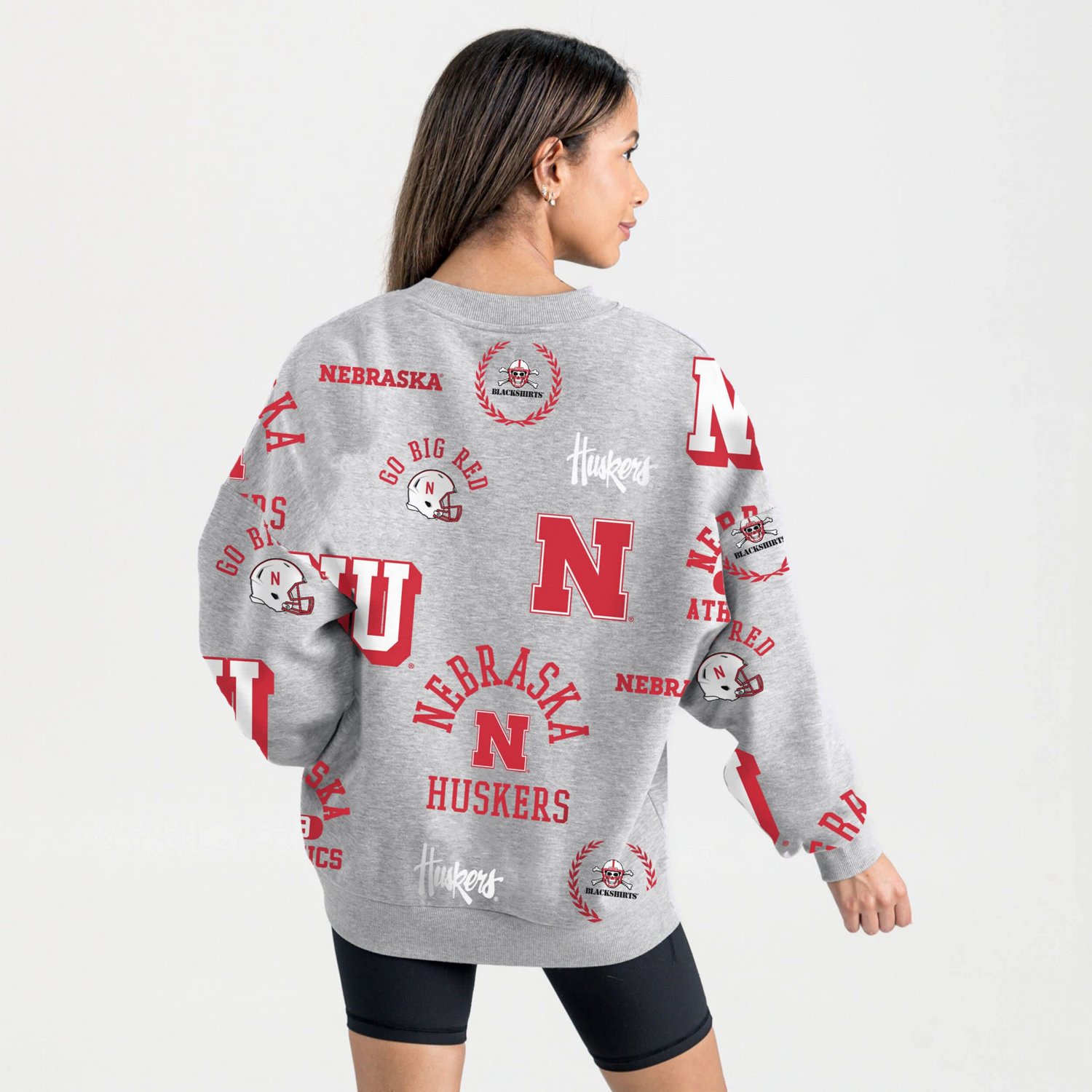 Gameday Couture Nebraska Huskers Always on Repeat Fleece Sweatshirt - view number 2