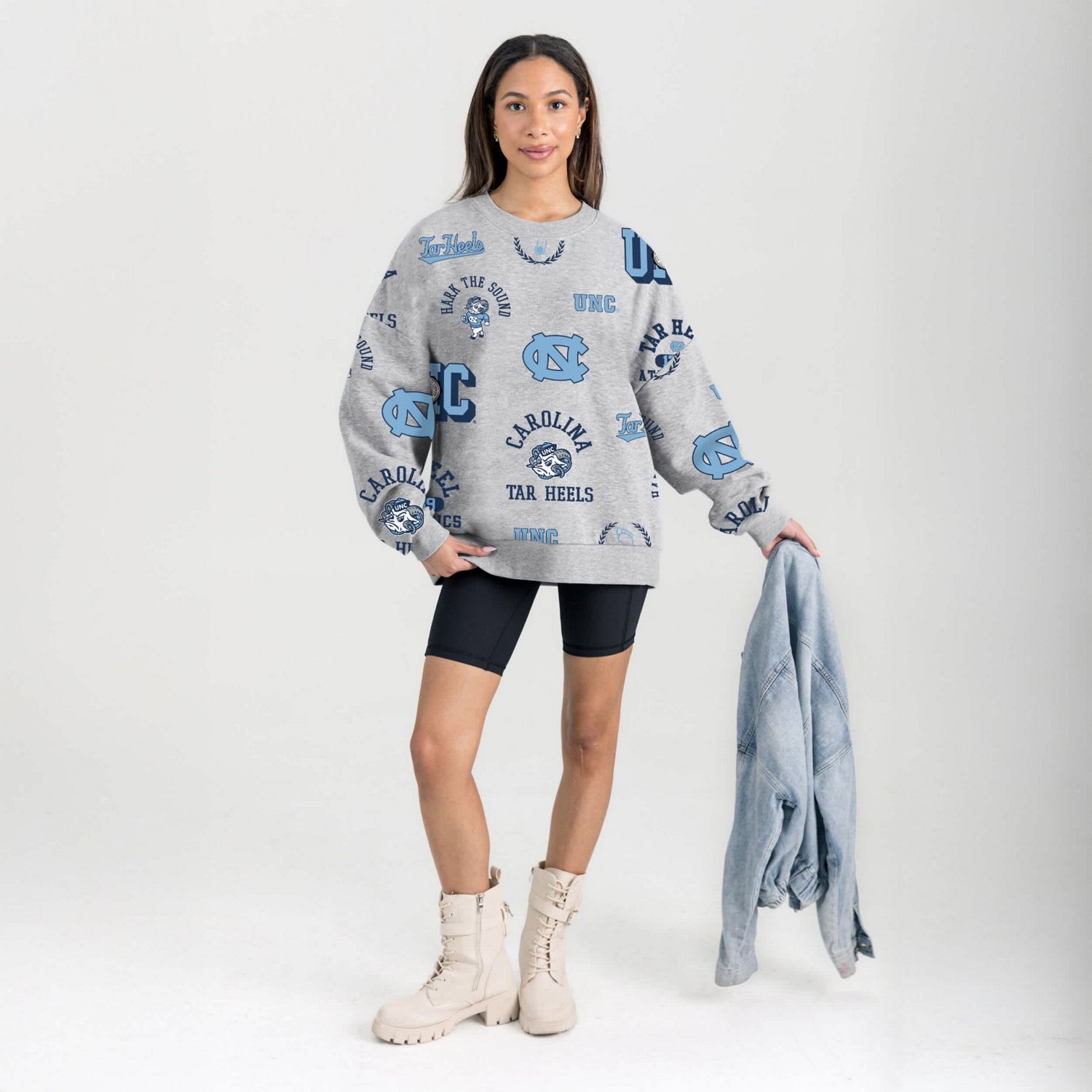 Gameday Couture North Carolina Tar Heels Always on Repeat Fleece Sweatshirt - view number 3