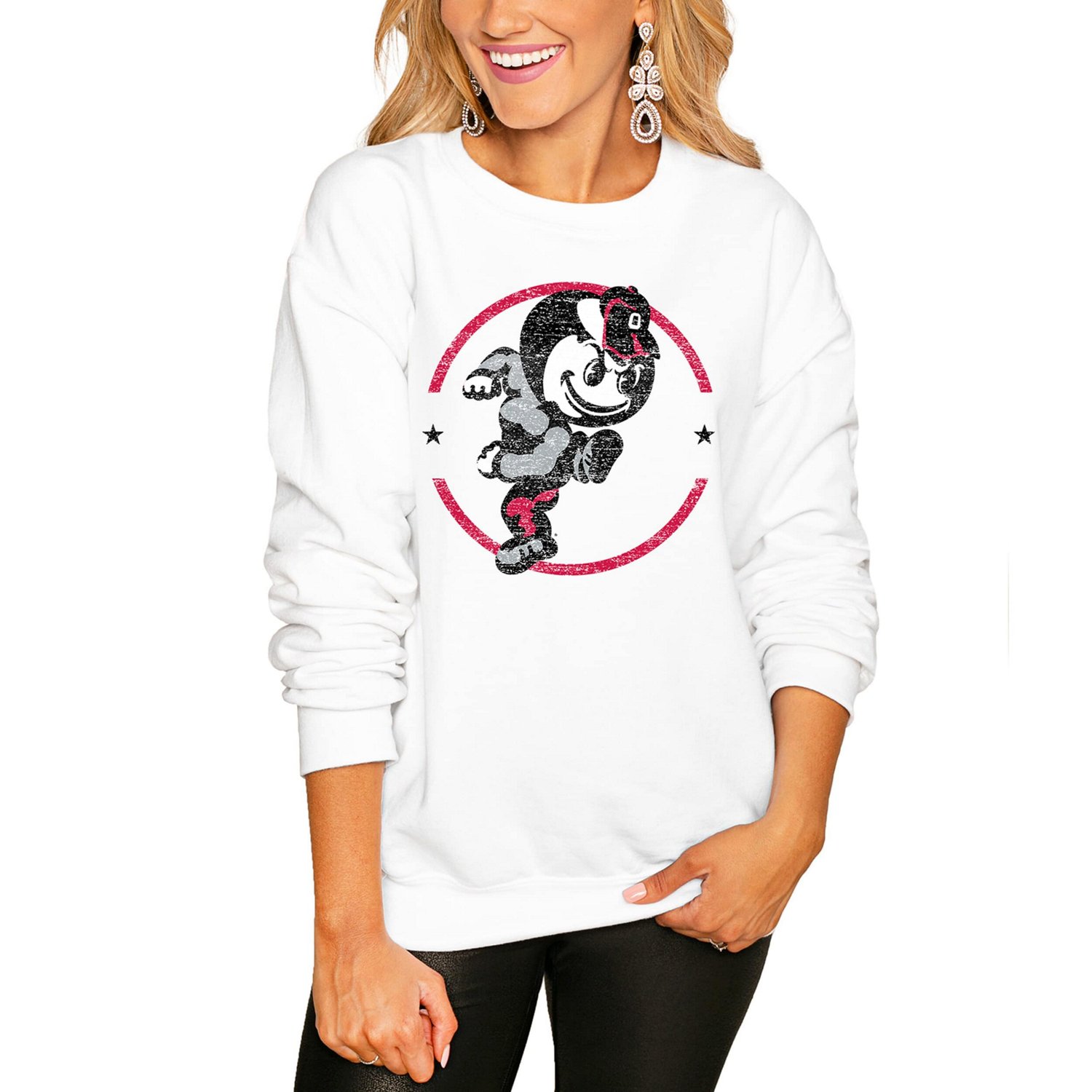 Gameday Couture Ohio State Buckeyes End Zone Oversized Sweatshirt