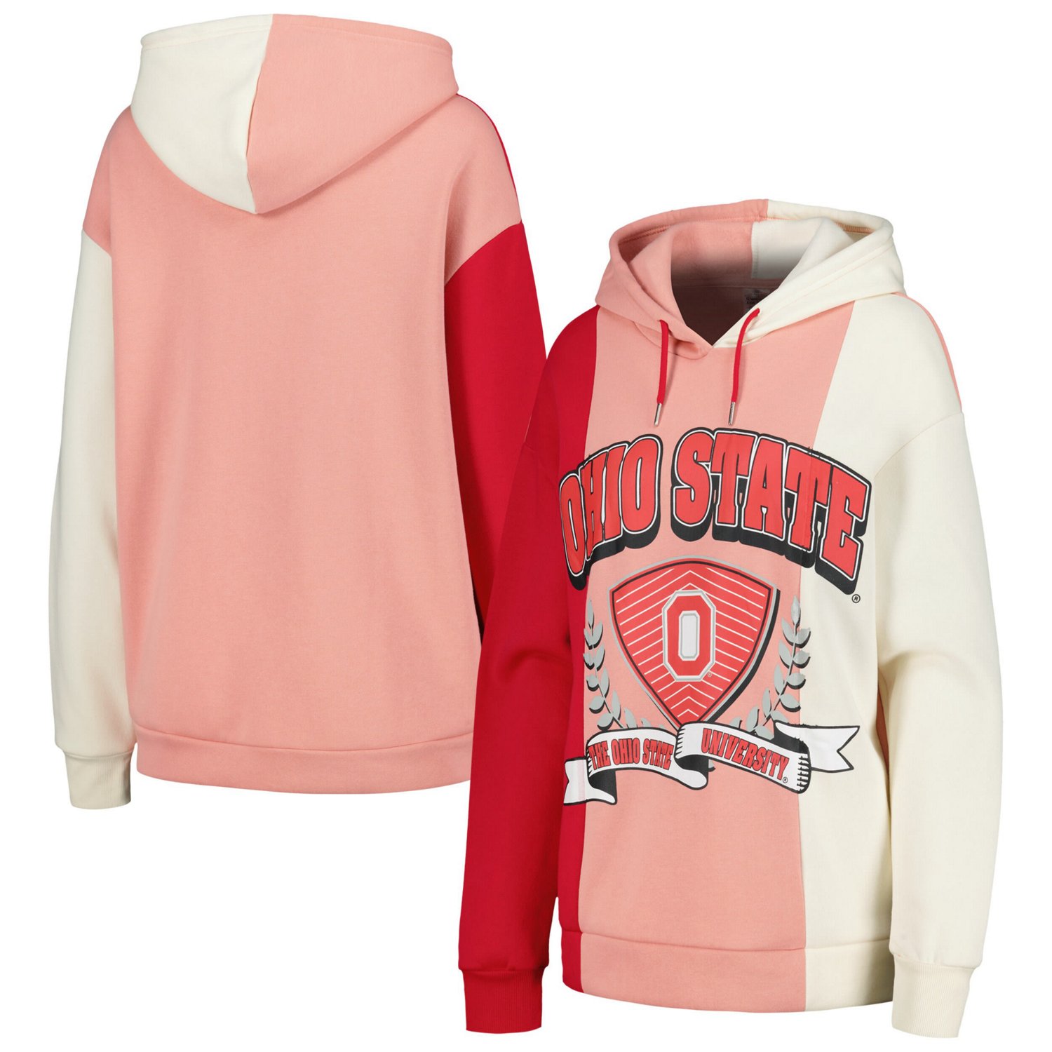 Gameday Couture Ohio State Buckeyes Hall of Fame Colorblock Pullover Hoodie