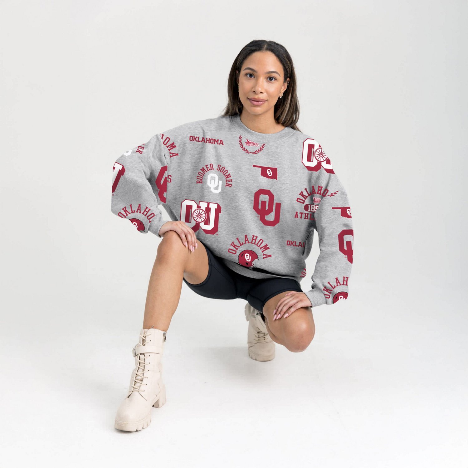 Gameday Couture Oklahoma Sooners Always on Repeat Fleece Sweatshirt - view number 4