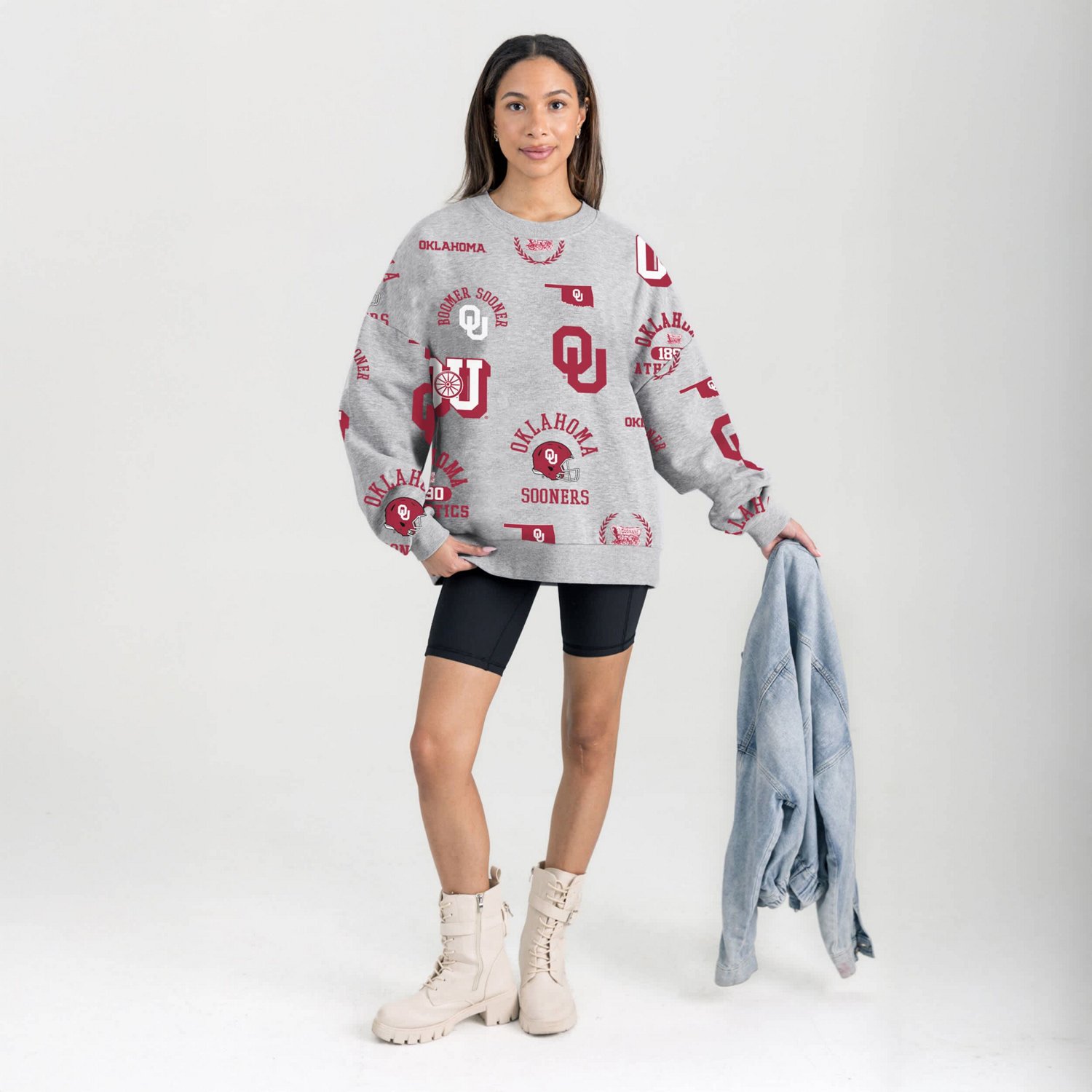 Gameday Couture Oklahoma Sooners Always on Repeat Fleece Sweatshirt - view number 3