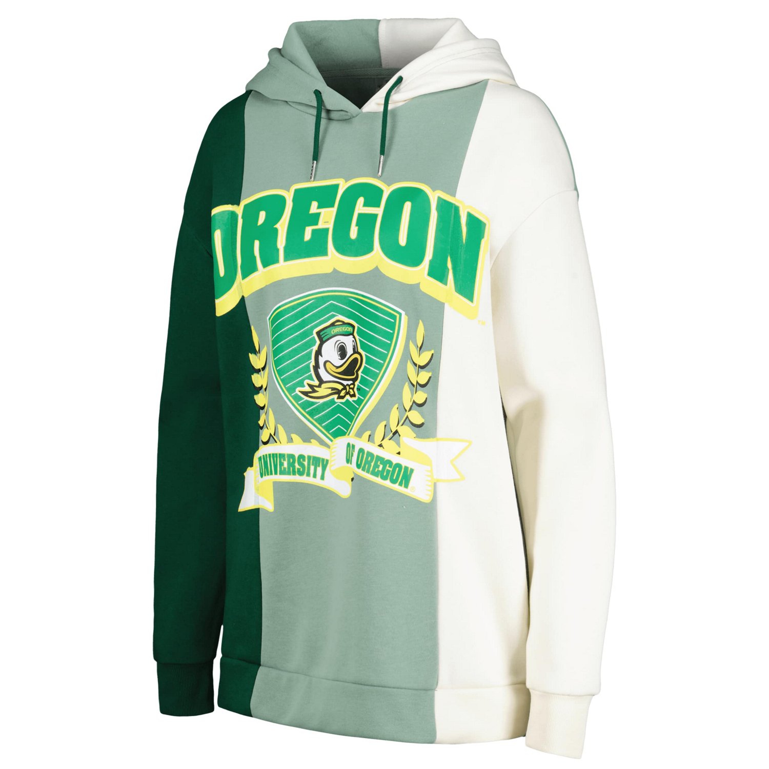 Gameday Couture Oregon Ducks Hall of Fame Colorblock Pullover Hoodie - view number 2
