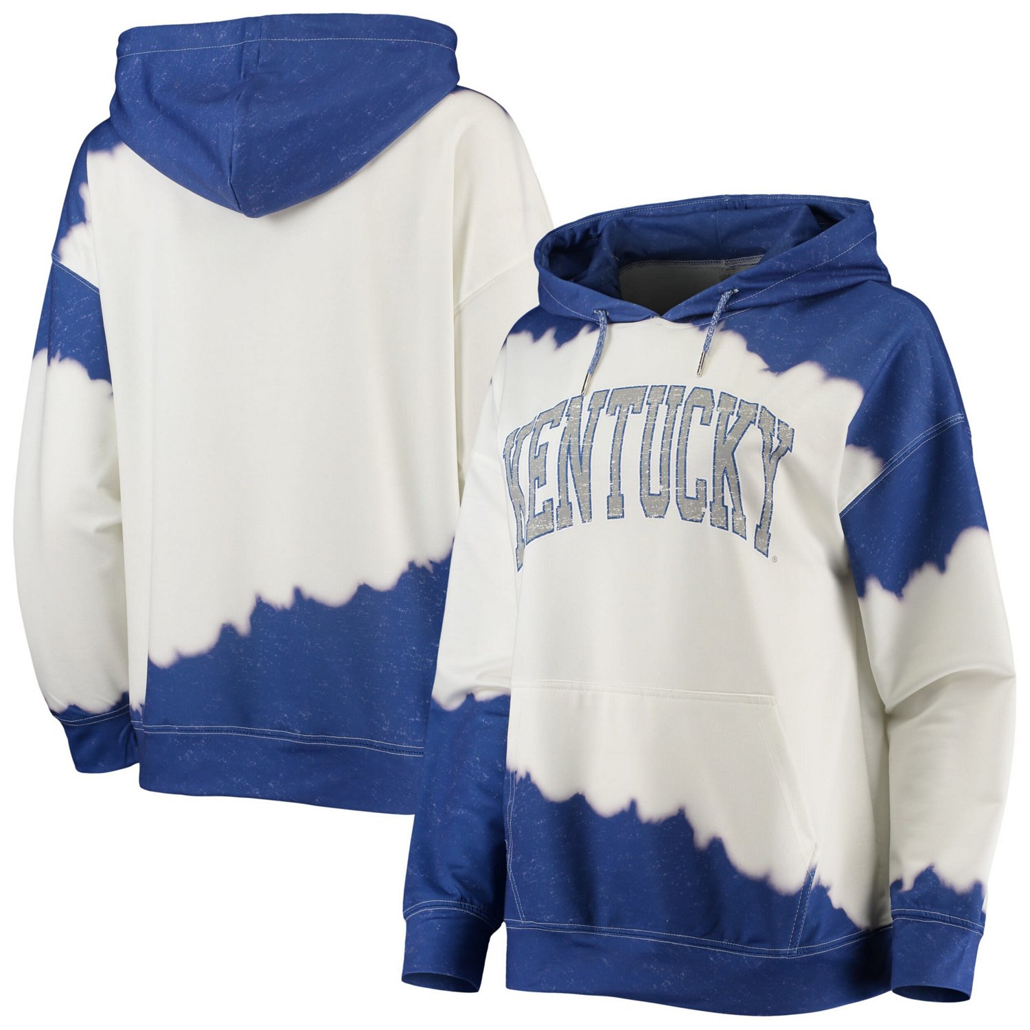 Gameday Couture Royal Kentucky Wildcats For the Fun Double Dip-Dyed Pullover Hoodie