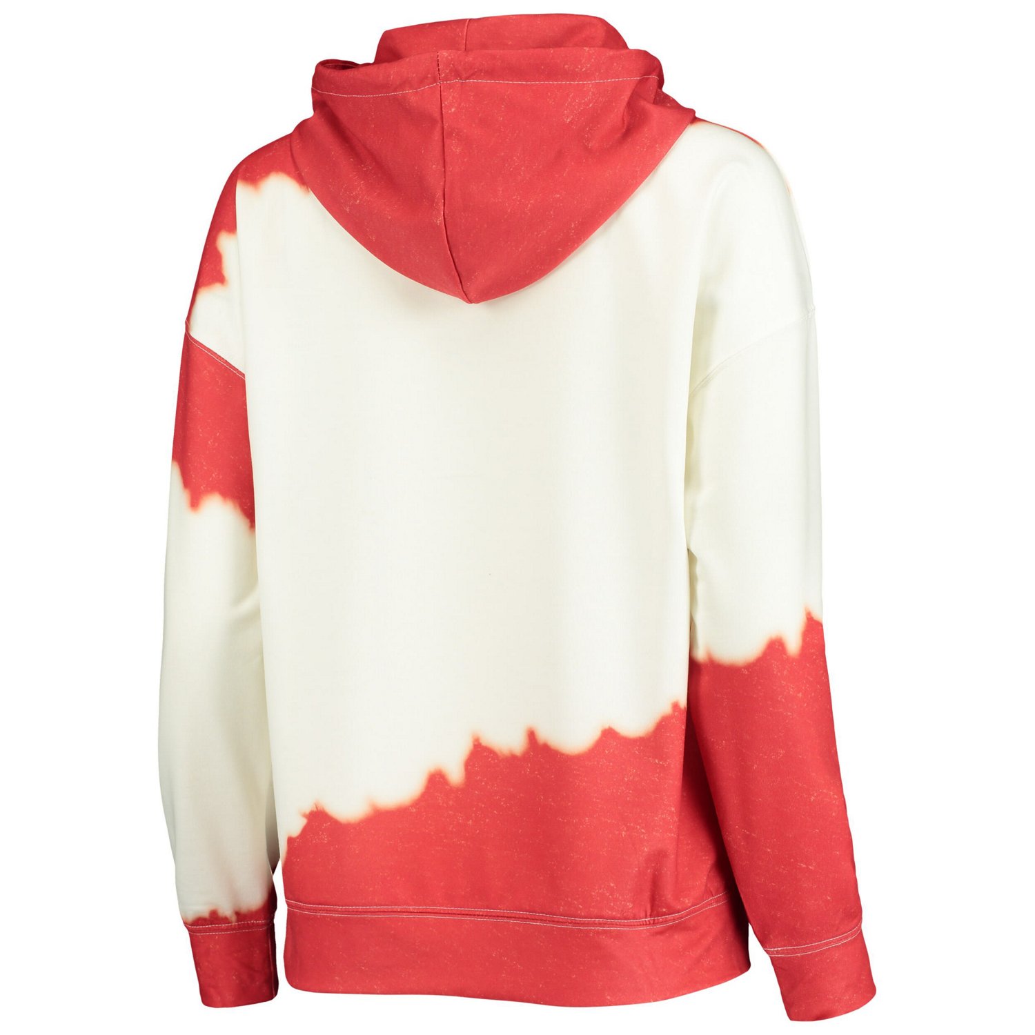 Gameday Couture /Scarlet Nebraska Huskers For the Fun Double Dip-Dyed Pullover Hoodie