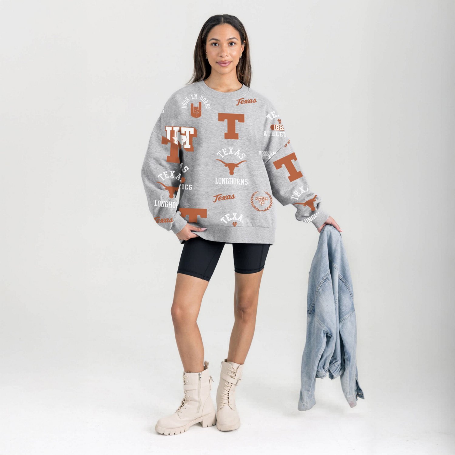 Gameday Couture Texas Longhorns Always on Repeat Fleece Sweatshirt - view number 3
