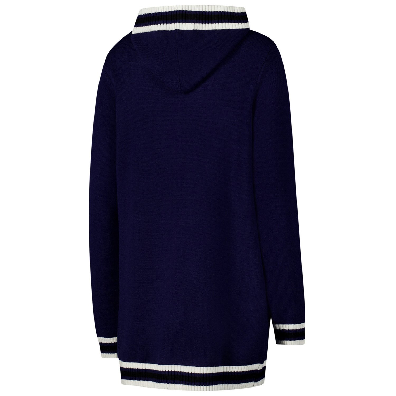 Gameday Couture West Virginia Mountaineers Stripe Detail Tri-Blend Hoodie Cardigan Sweater - view number 3