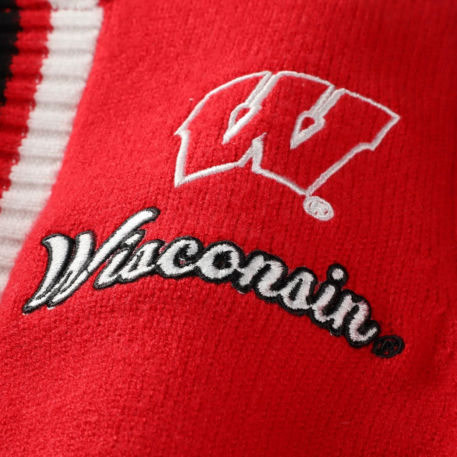 Gameday Couture Wisconsin Badgers Tri-Blend Rounded Stripe Cardigan - view number 4