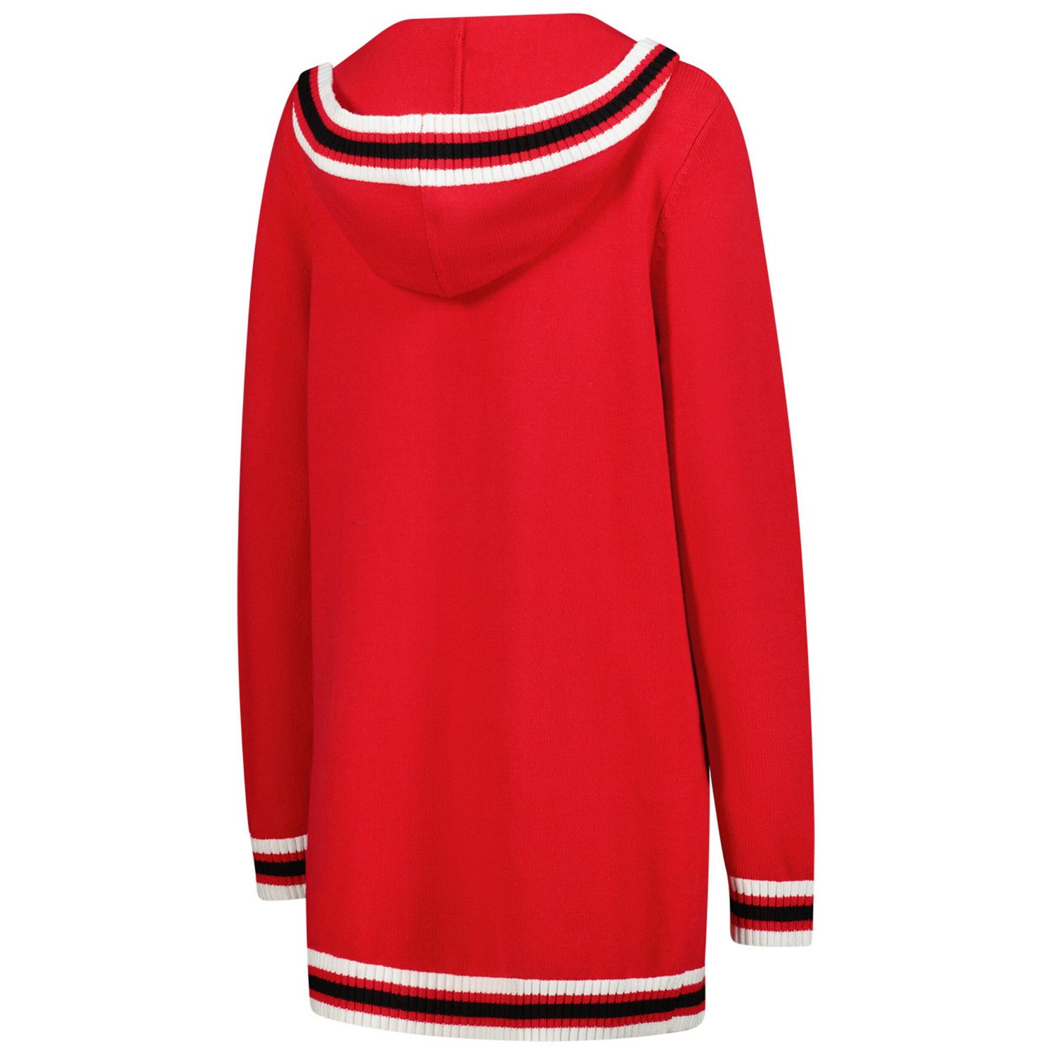Gameday Couture Wisconsin Badgers Tri-Blend Rounded Stripe Cardigan - view number 3