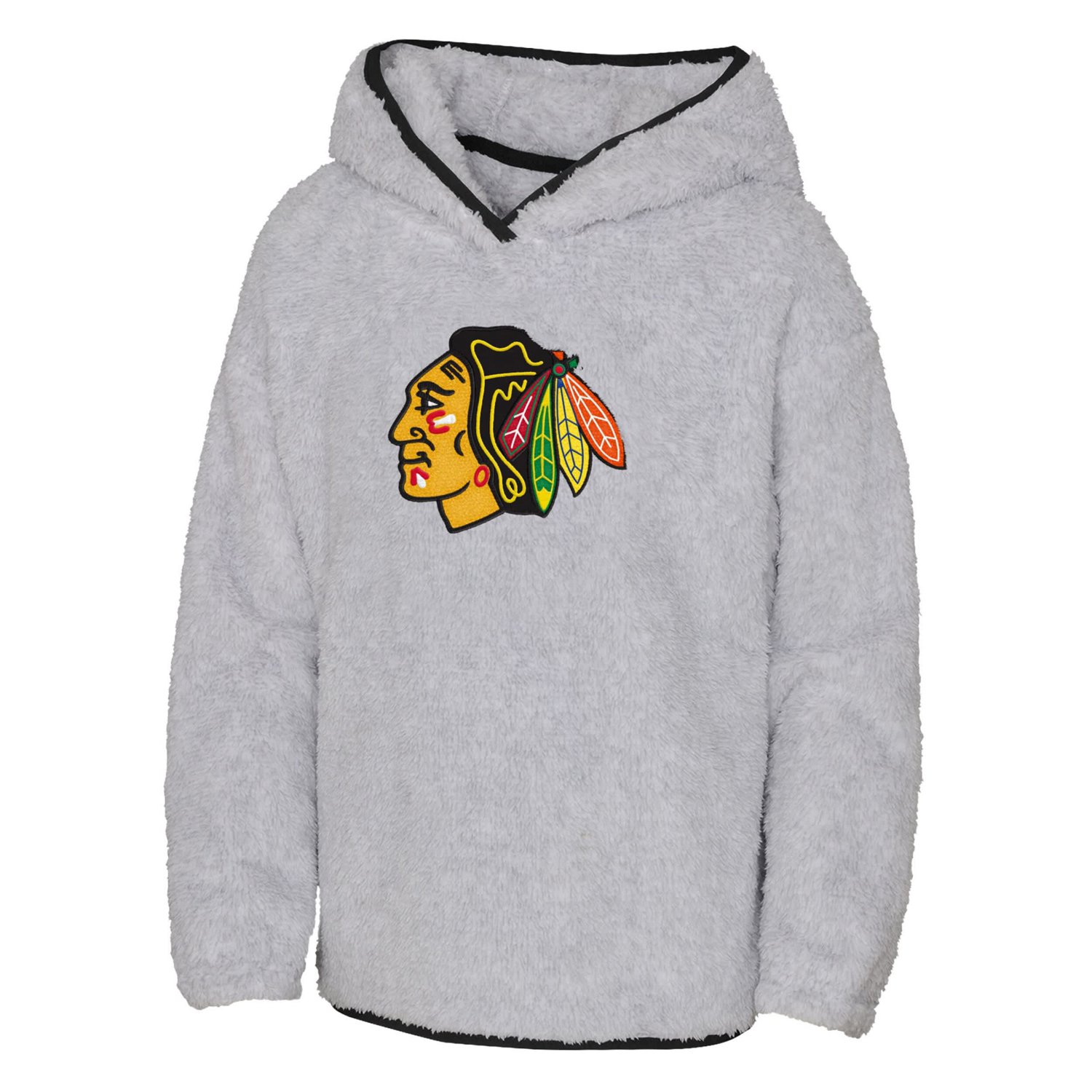 Girls Youth Chicago Blackhawks Ultimate Teddy Fleece Pullover Hoodie - view number 2