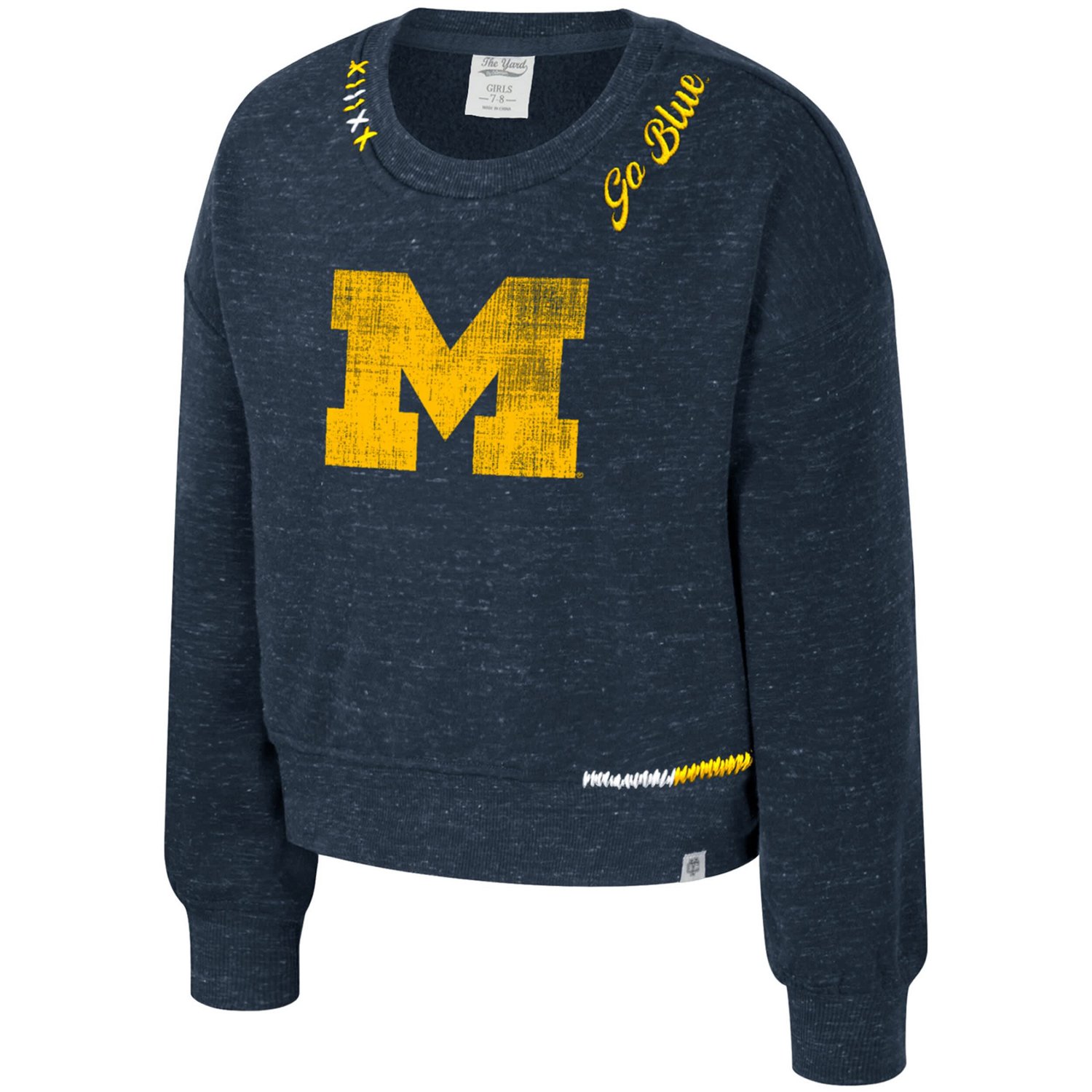 Girls Youth Colosseum Michigan Wolverines Just a Minute Sweatshirt - view number 2