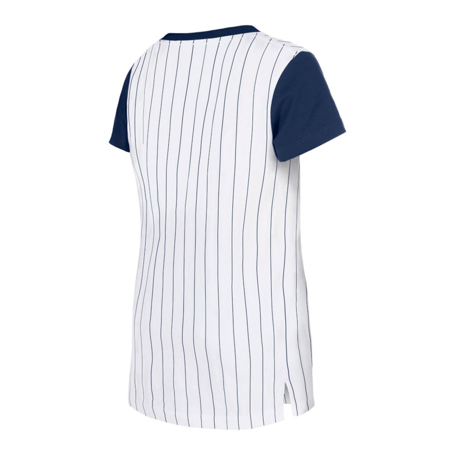 Girls Youth New Era Atlanta Braves Pinstripe T-Shirt                                                                             - view number 3