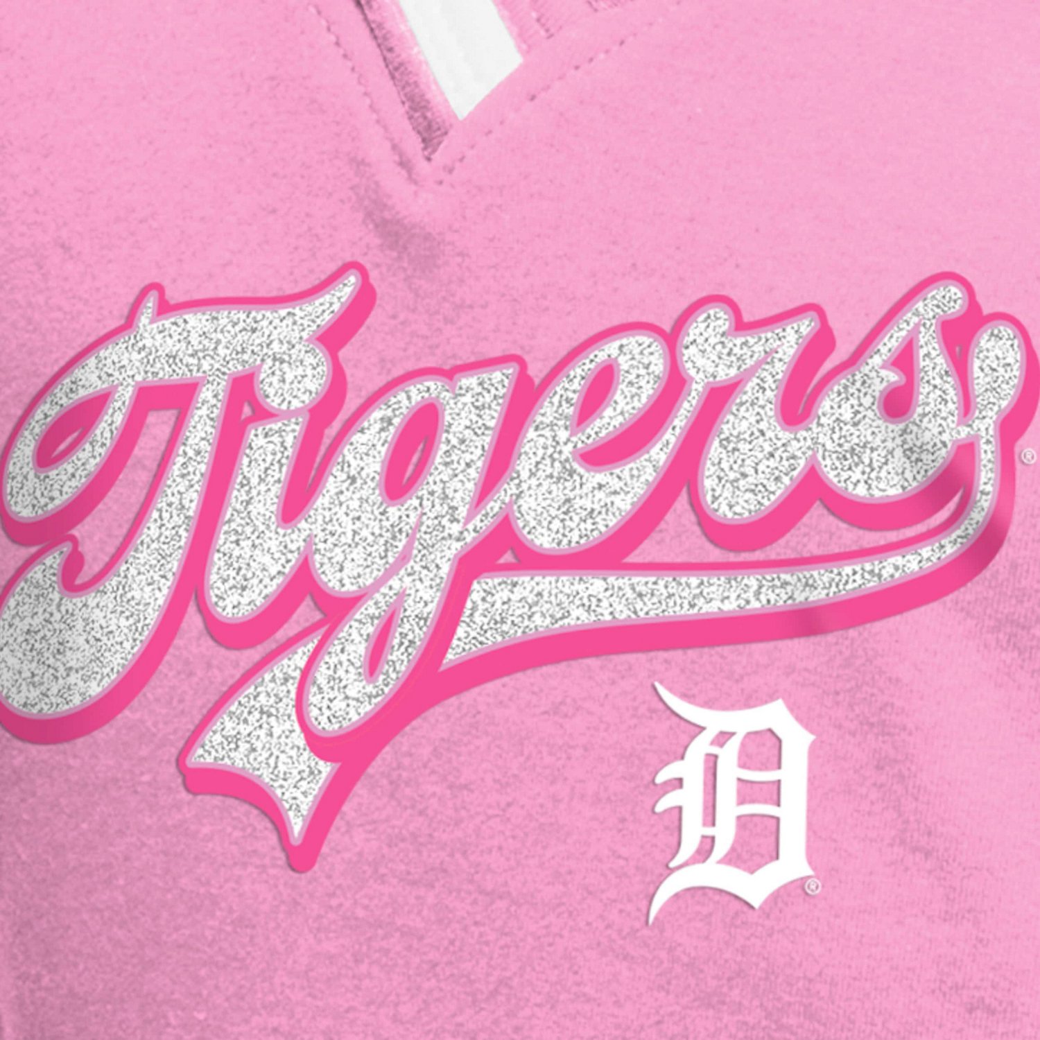 Girls Youth New Era Detroit Tigers Mommy  Me Raglan V-Neck T-Shirt - view number 4