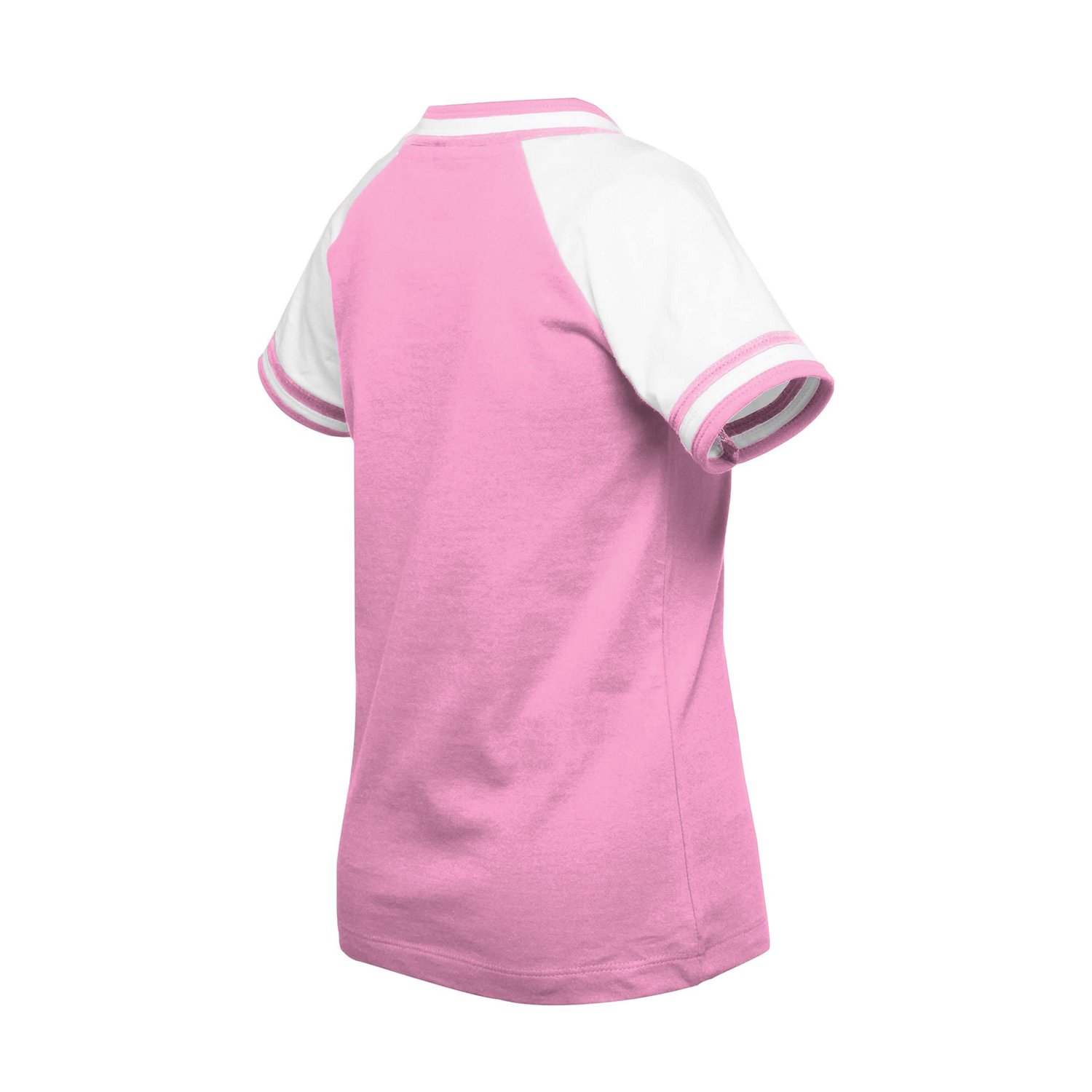 Girls Youth New Era Detroit Tigers Mommy  Me Raglan V-Neck T-Shirt - view number 3