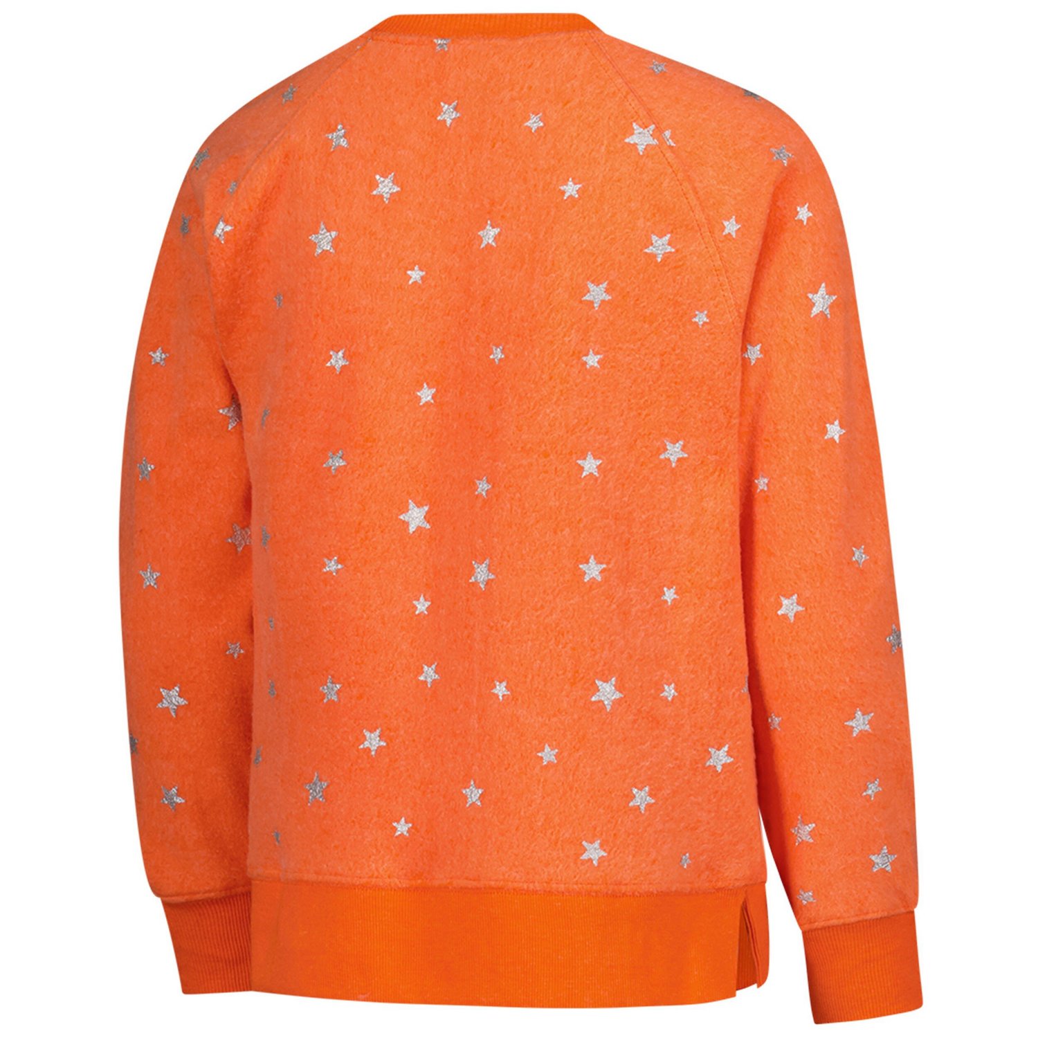 Girls Youth Wes  Willy Clemson Tigers Shimmer Star Reverse Sweatshirt - view number 3