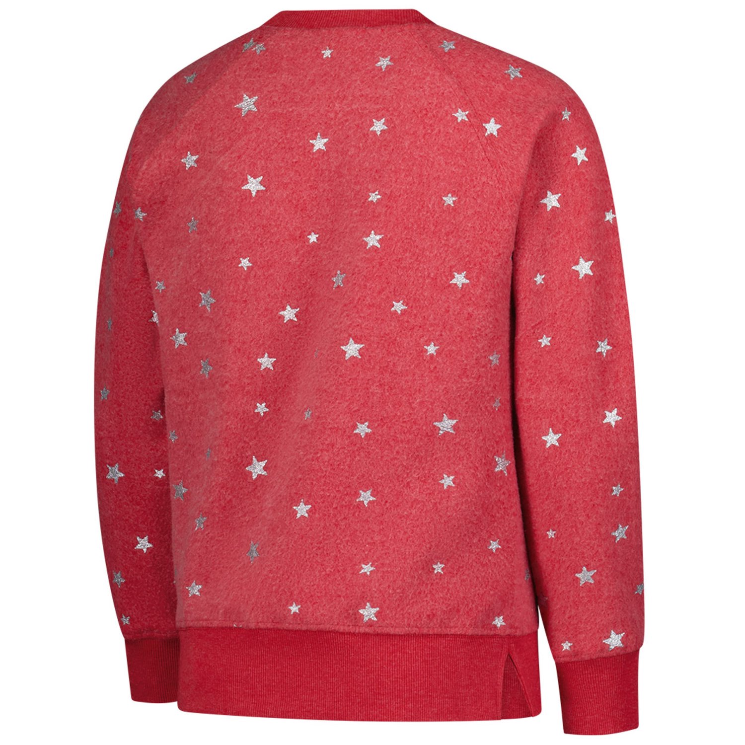 Girls Youth Wes  Willy Nebraska Huskers Shimmer Star Reverse Sweatshirt - view number 3