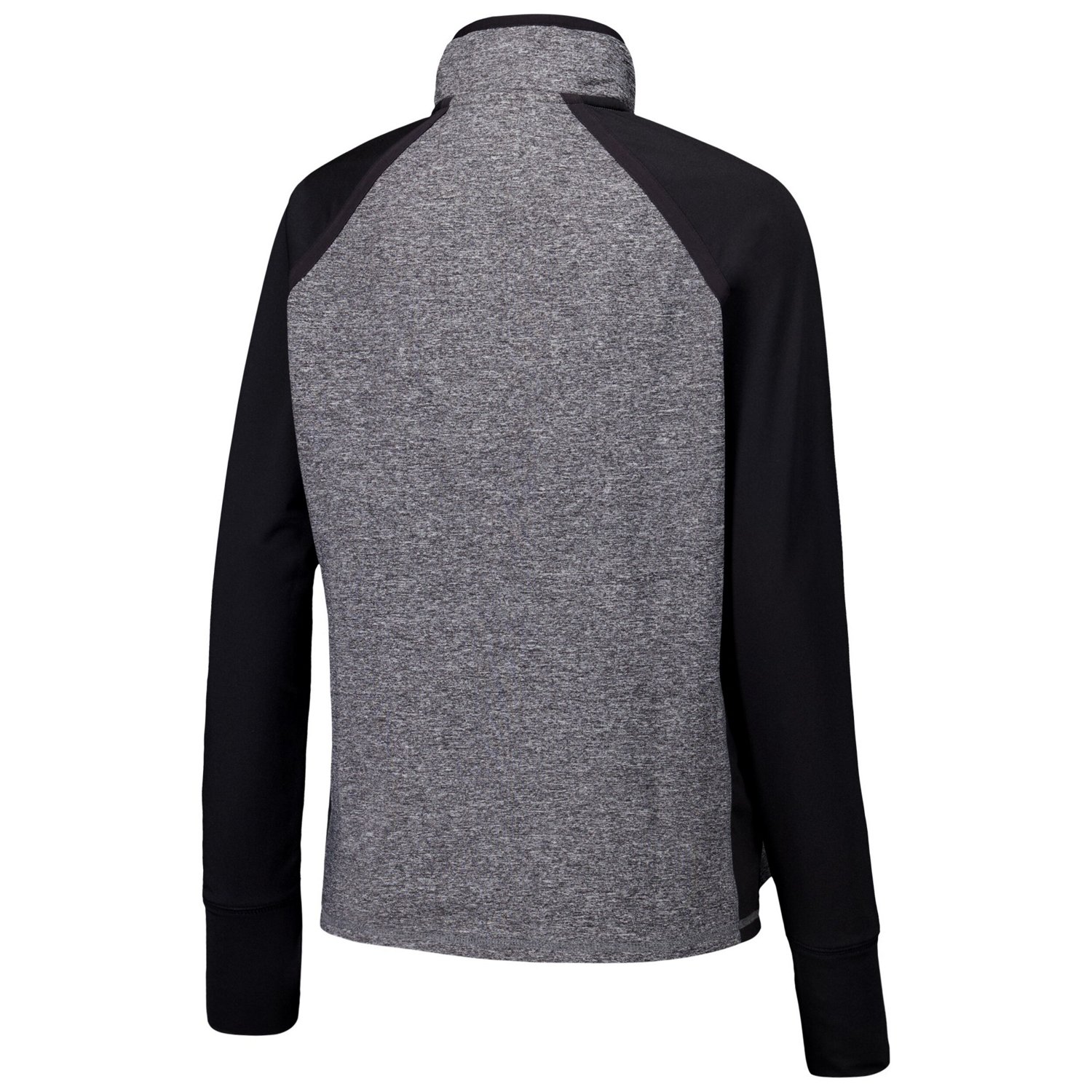 Heather Gray Iowa Hawkeyes Finalist Raglan Quarter-Zip Jacket - view number 3