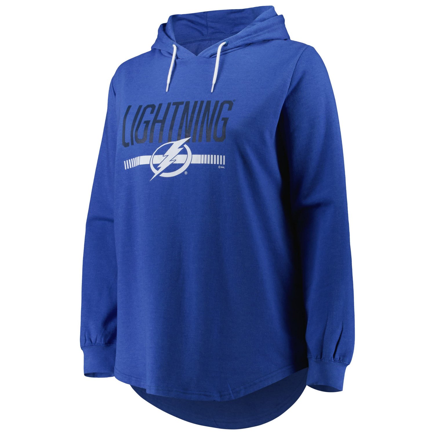 Heather Tampa Bay Lightning Plus Size Fleece Pullover Hoodie                                                                     - view number 2