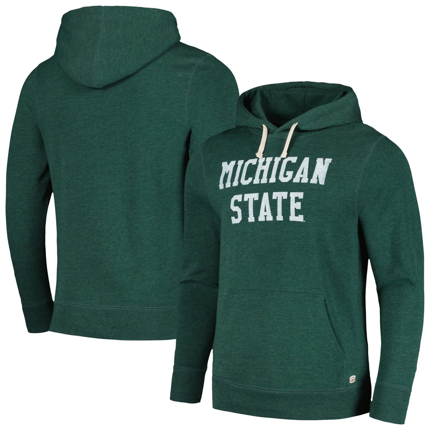 Homefield Heather Michigan State Spartans Classic Tri-Blend Pullover Hoodie
