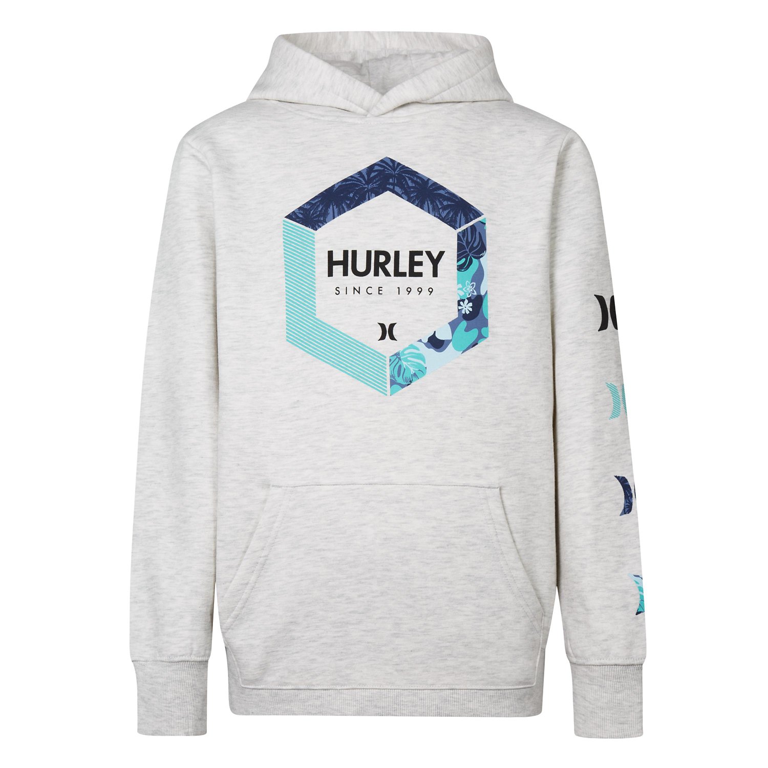 Hurley Boys Graphic Fleece Pullover Hoodie Academy