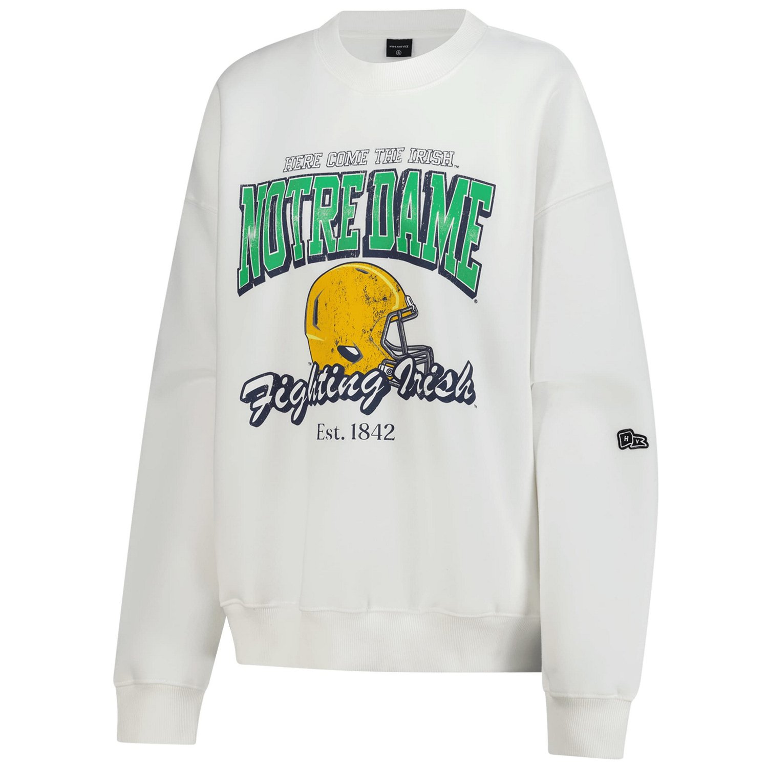 Hype and Vice Notre Dame Fighting Irish Classic Era Sweatshirt - view number 2