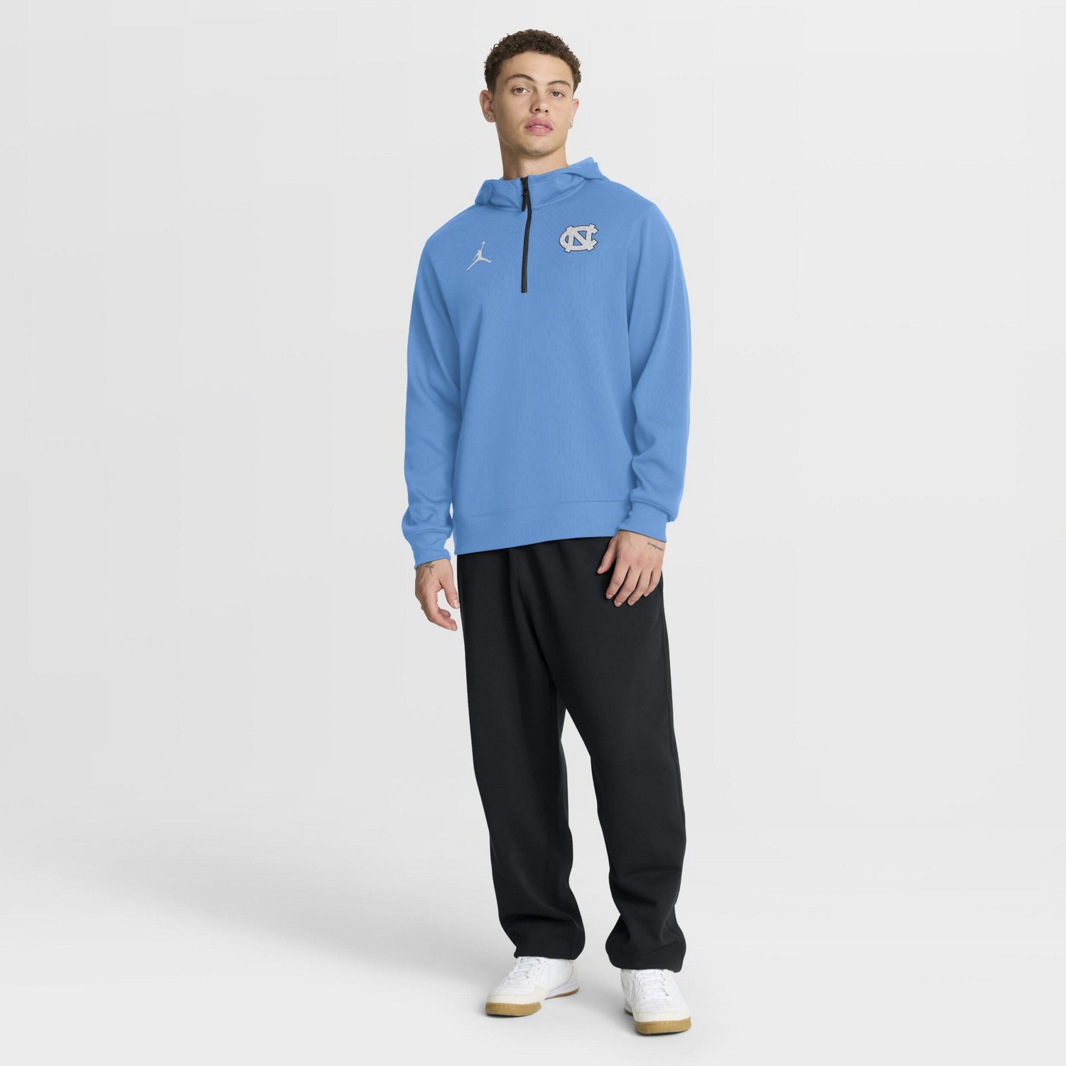 Jordan Brand Carolina North Carolina Tar Heels 2025 Coaches Premium Dri-FIT Quarter-Zip Hoodie - view number 3