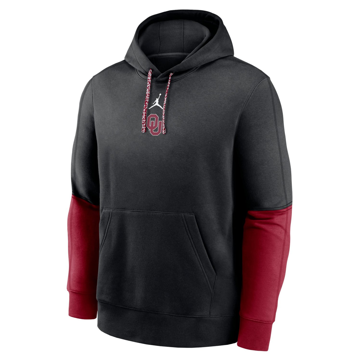 Jordan Brand Crimson Oklahoma Sooners 2024 Sideline Club Pullover Hoodie - view number 2