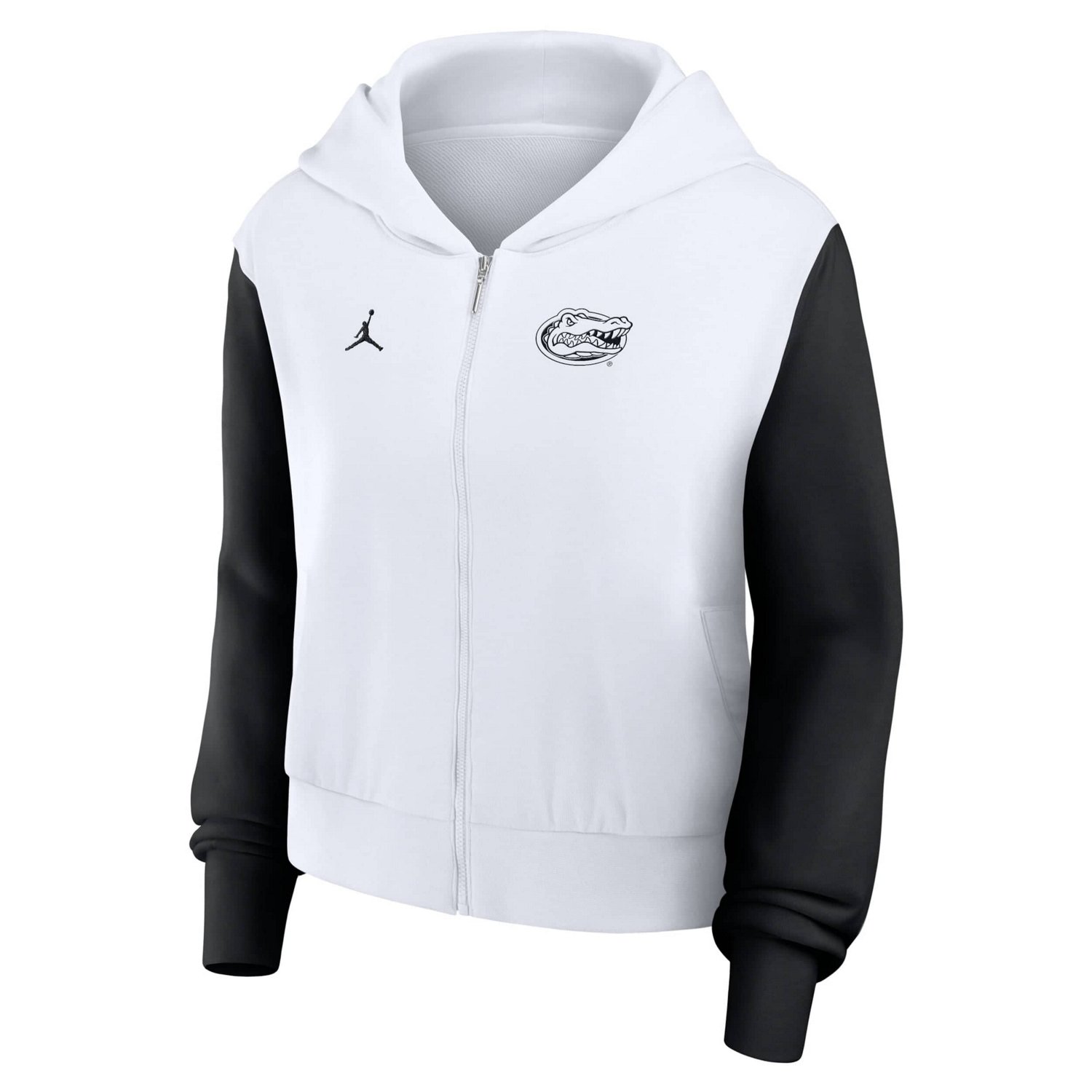 Jordan Brand Florida Gators Cropped Athletic Prep Color Block Script Full-Zip Hoodie - view number 2