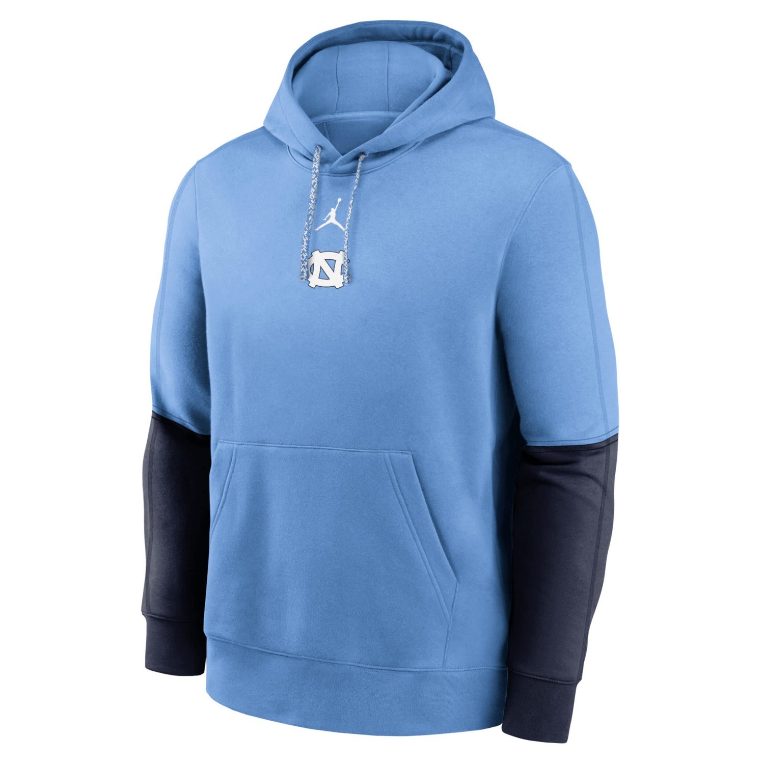 Jordan Brand Light Blue North Carolina Tar Heels 2024 Sideline Club Pullover Hoodie - view number 2
