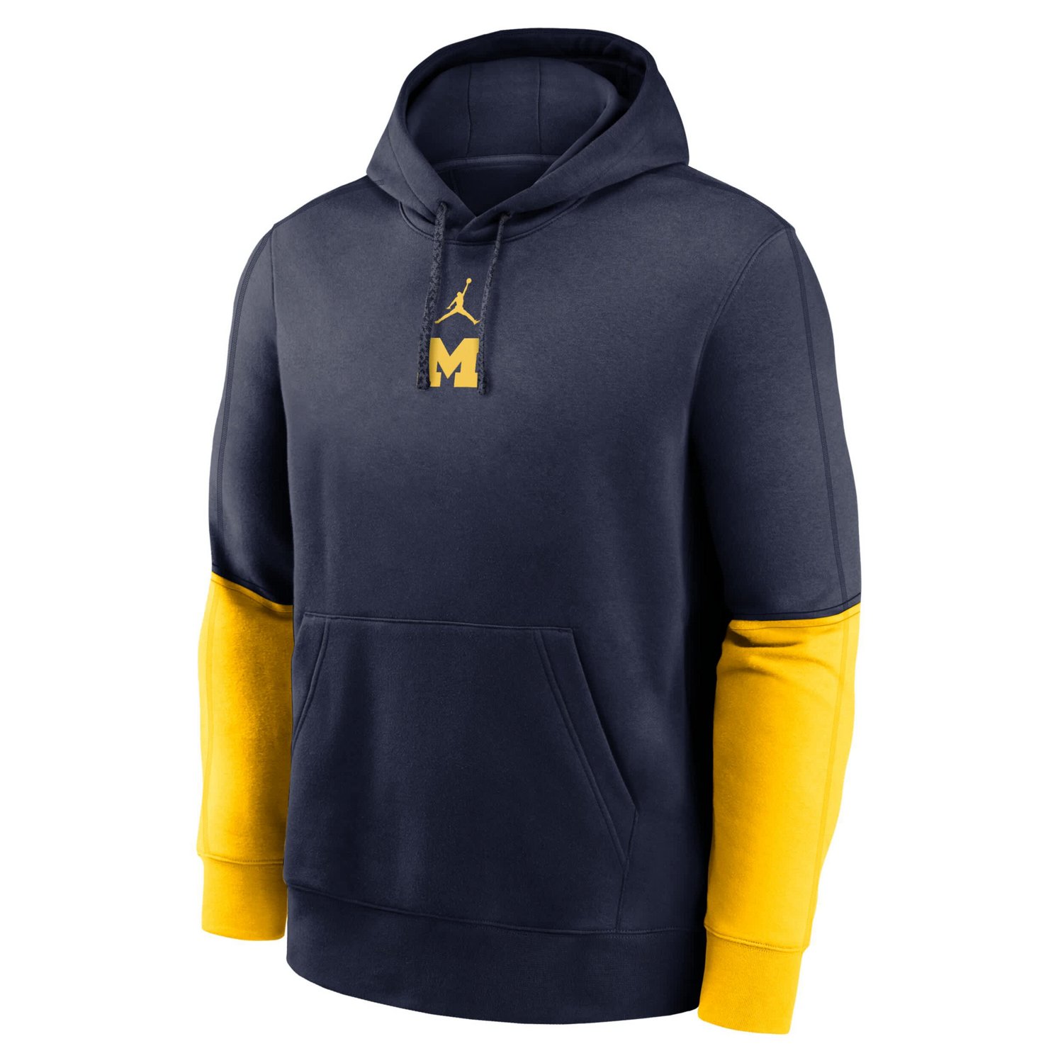 Jordan Brand /Maize Michigan Wolverines Sideline Club Pullover Hoodie - view number 2