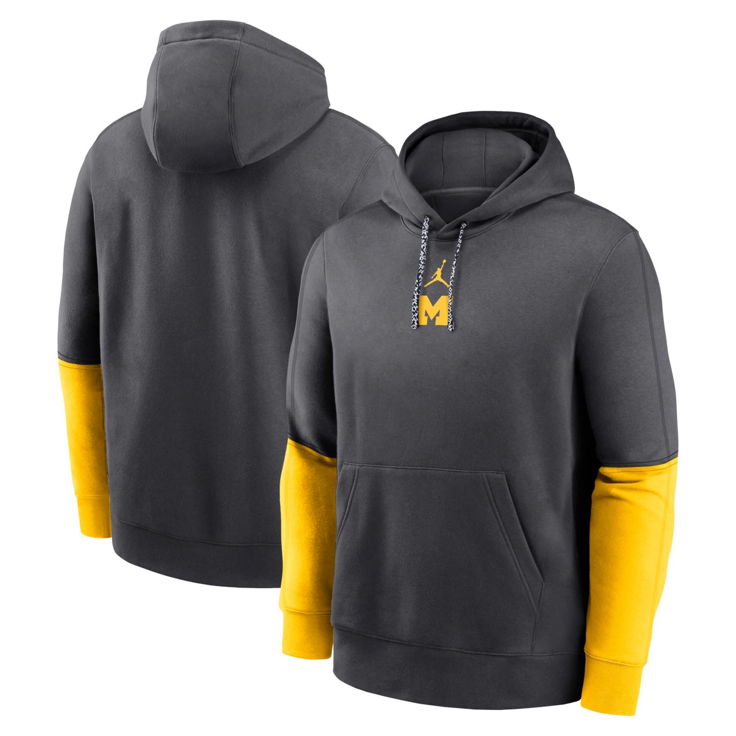 Jordan Brand /Maize Michigan Wolverines Sideline Club Pullover Hoodie - view number 1
