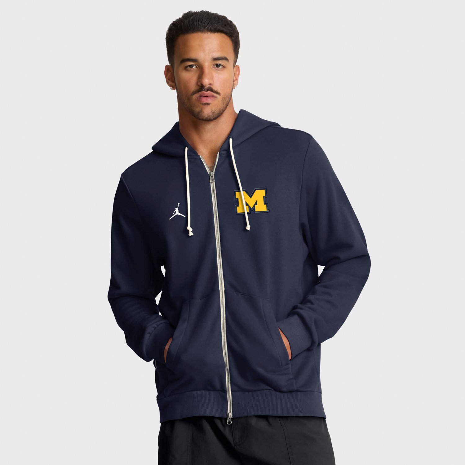 Jordan Brand Michigan Wolverines 2025 Sideline Performance Full-Zip Hoodie