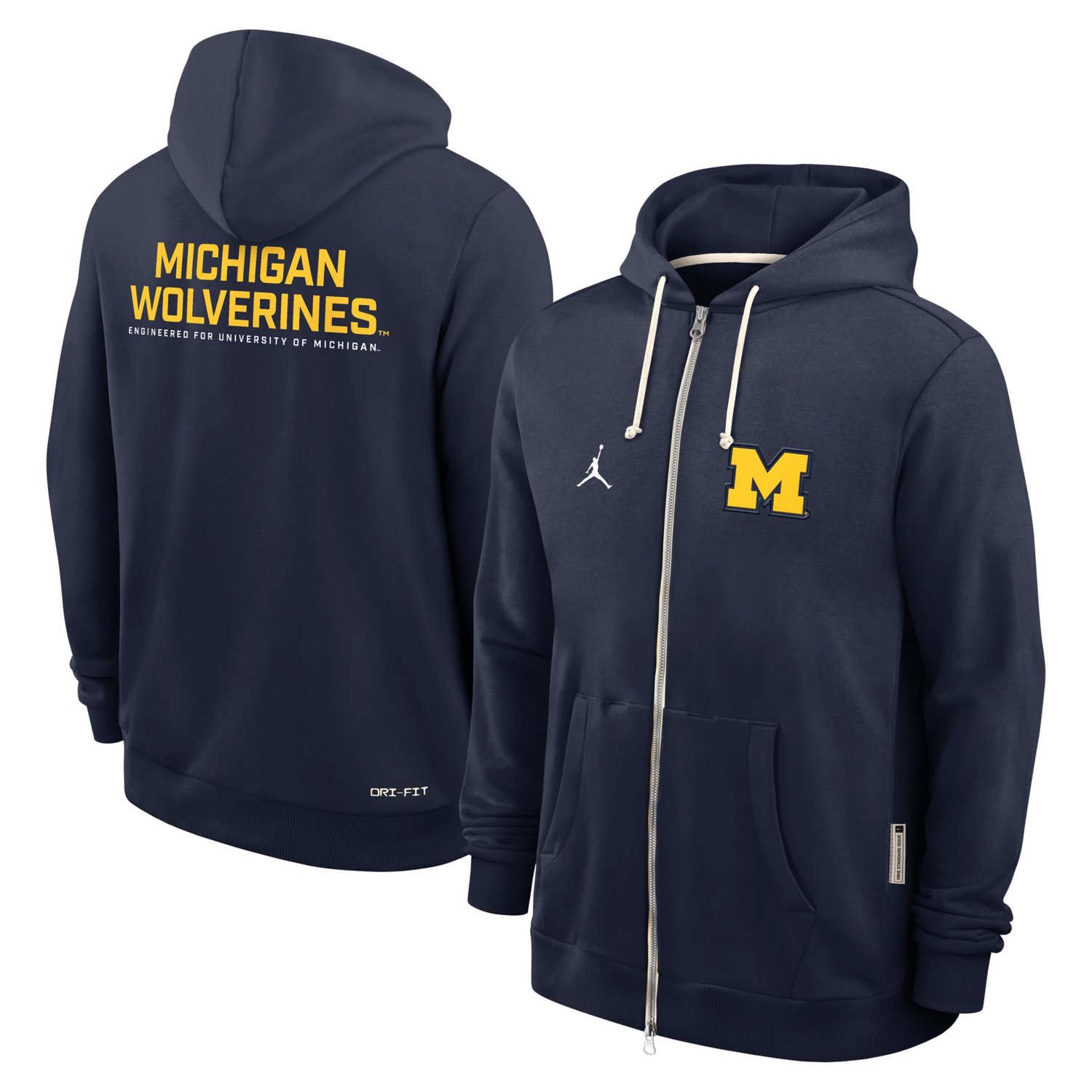Jordan Brand Michigan Wolverines 2025 Sideline Performance Full-Zip Hoodie - view number 4
