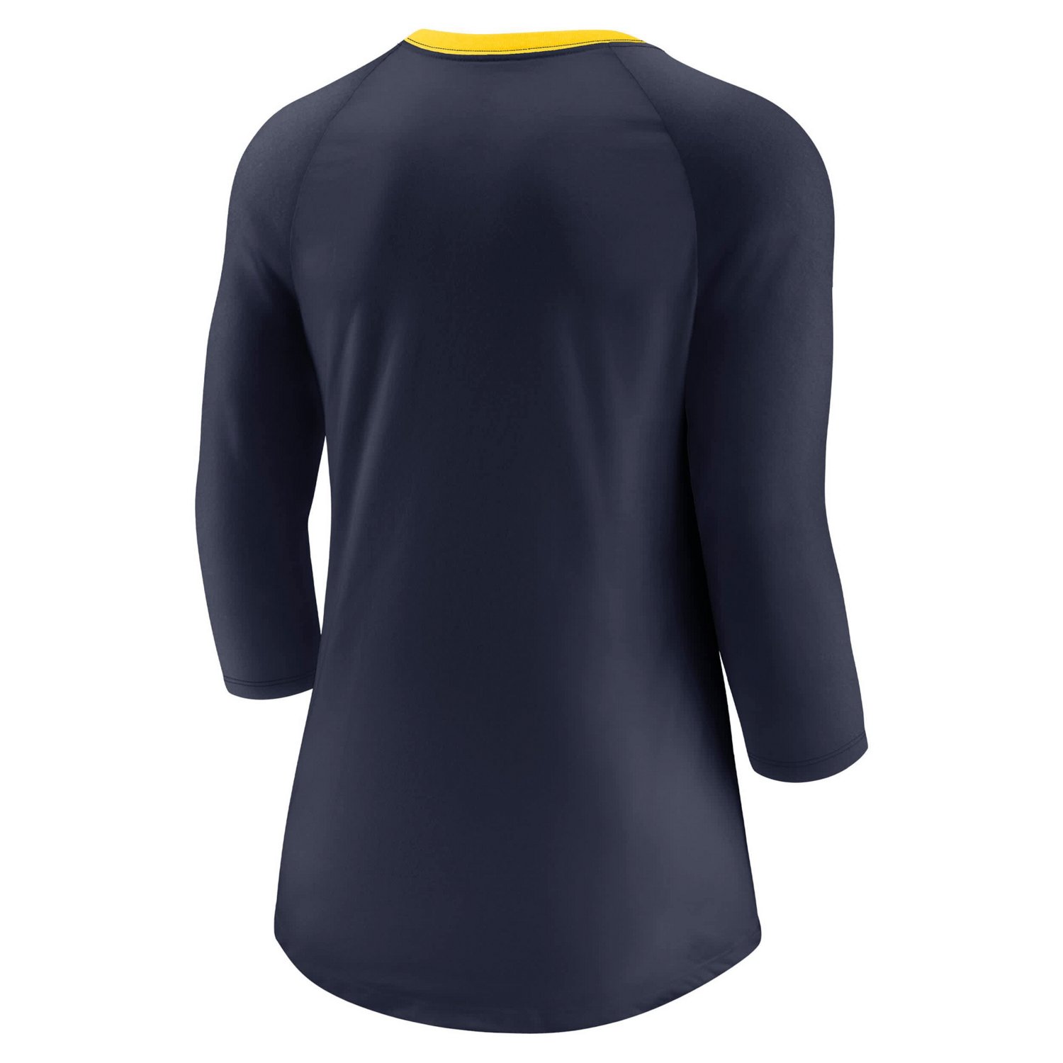 Jordan Brand Michigan Wolverines Tri-Blend Raglan 3 4 Sleeve Top - view number 3