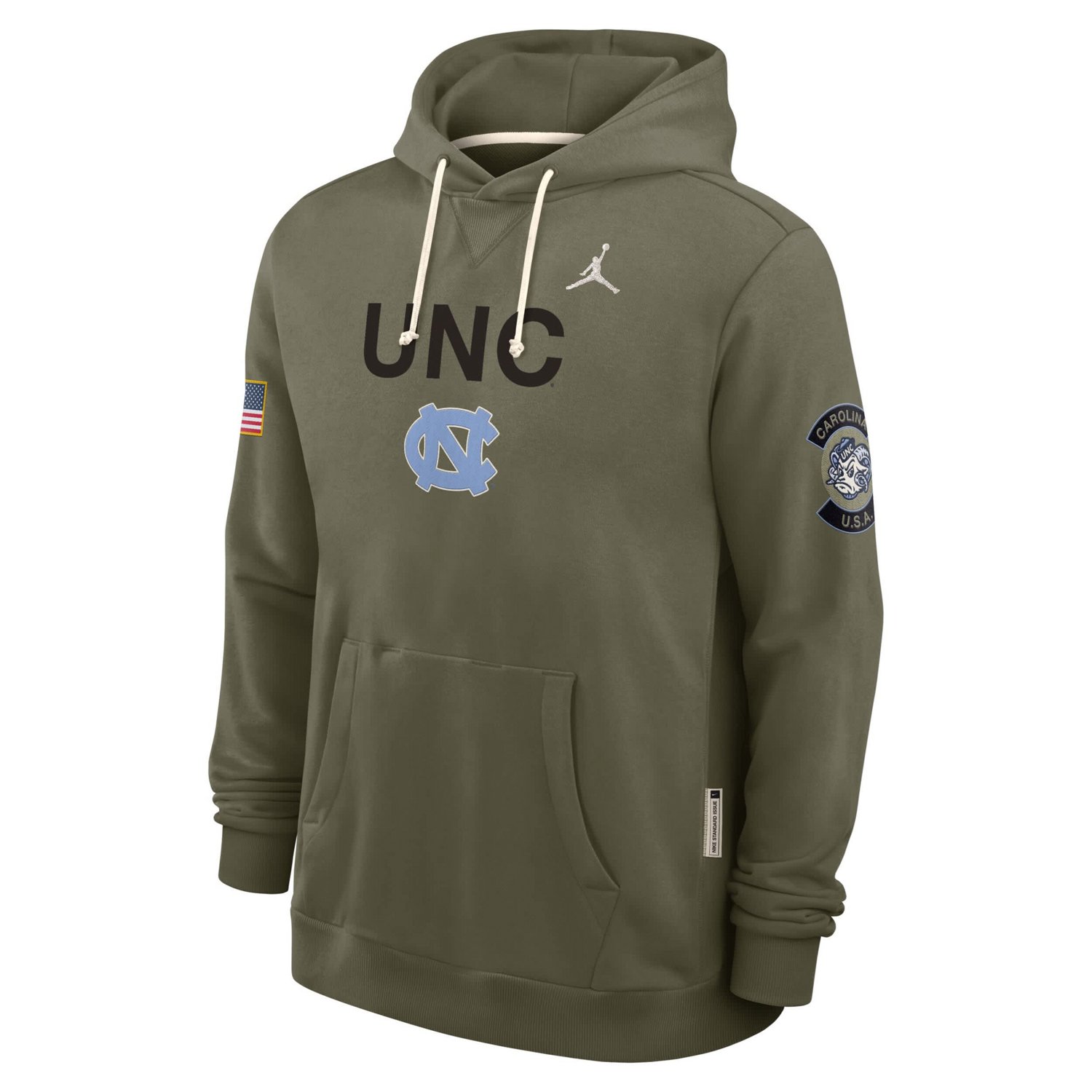 Jordan Brand North Carolina Tar Heels 2025 Military Appreciation Dri-FIT Hoodie - view number 4