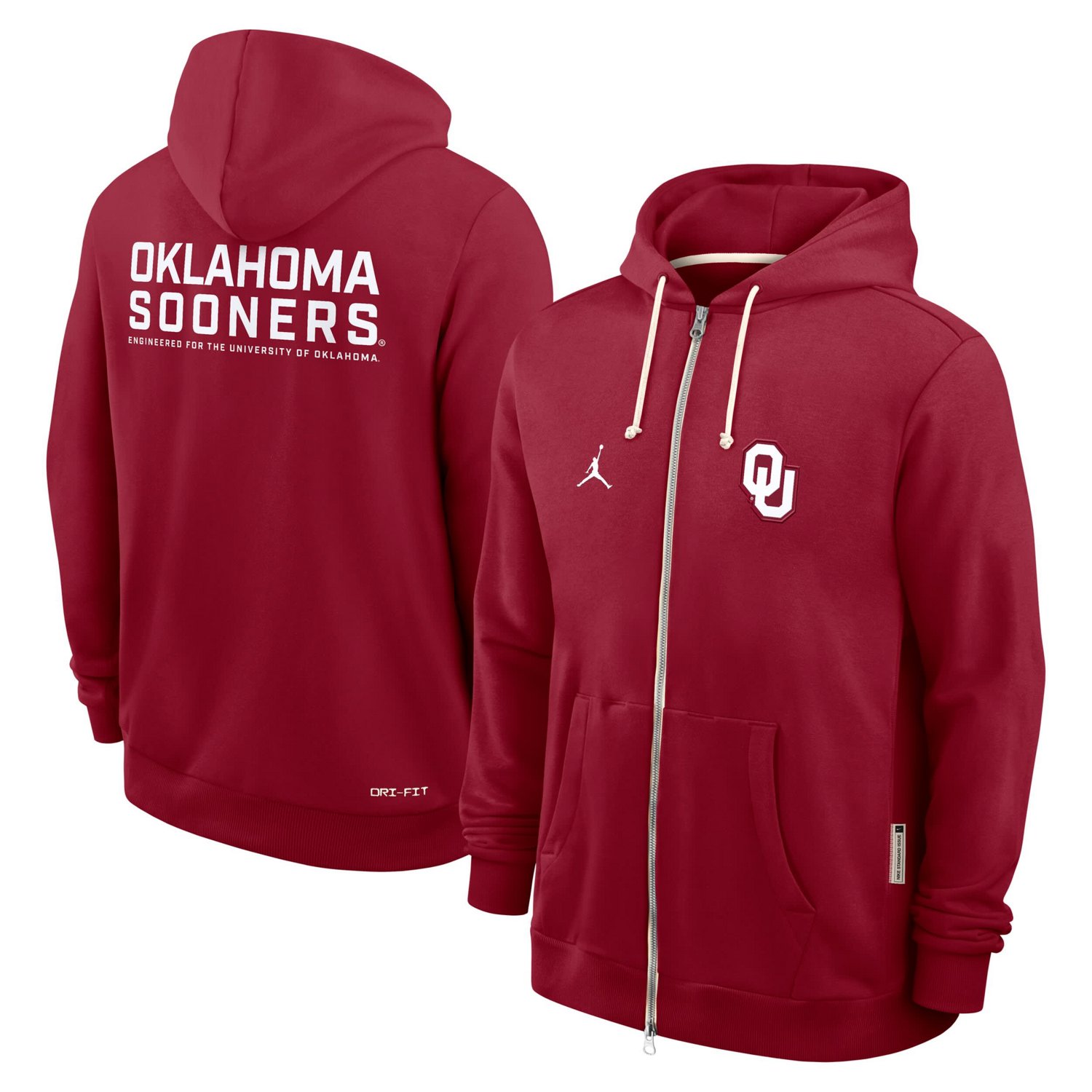 Jordan Brand Oklahoma Sooners 2025 Sideline Performance Full-Zip Hoodie - view number 4