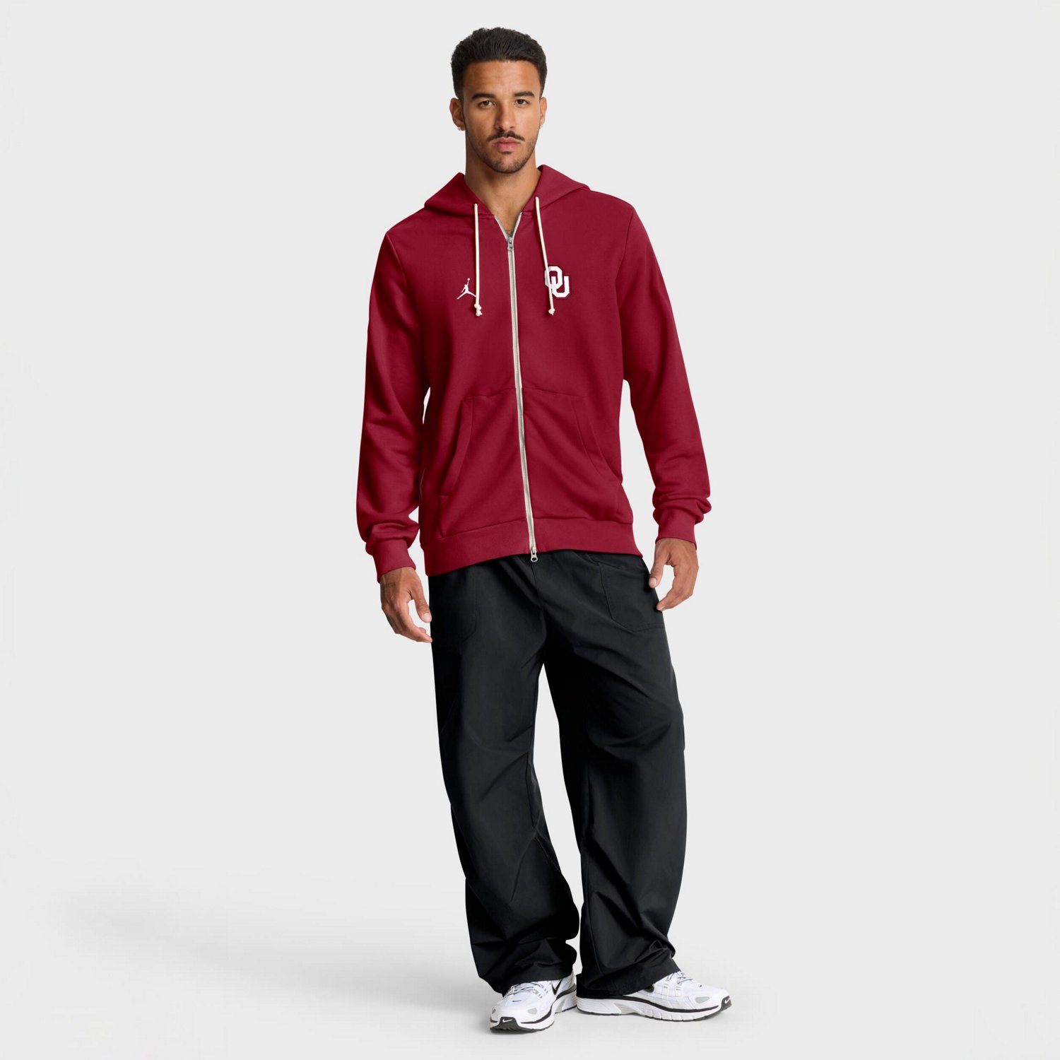 Jordan Brand Oklahoma Sooners 2025 Sideline Performance Full-Zip Hoodie - view number 3