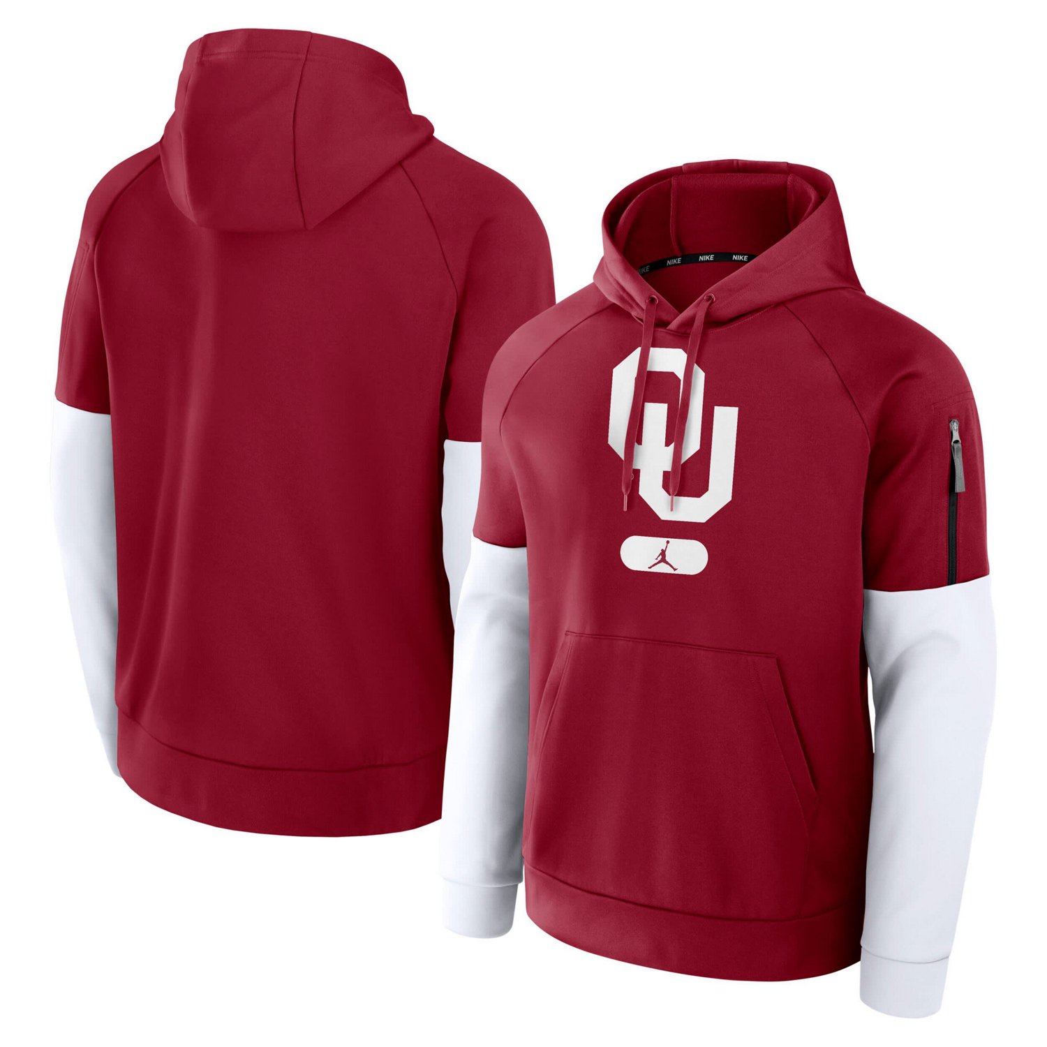 Jordan Brand Oklahoma Sooners Fitness Performance Pullover Hoodie - view number 1