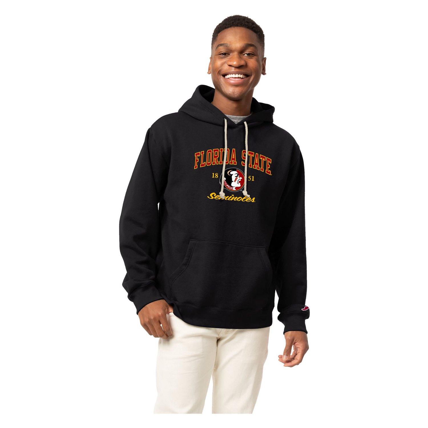 League Collegiate Wear Florida State Seminoles Arch Script Essential Fleece 20 Pullover Hoodie                                   - view number 1