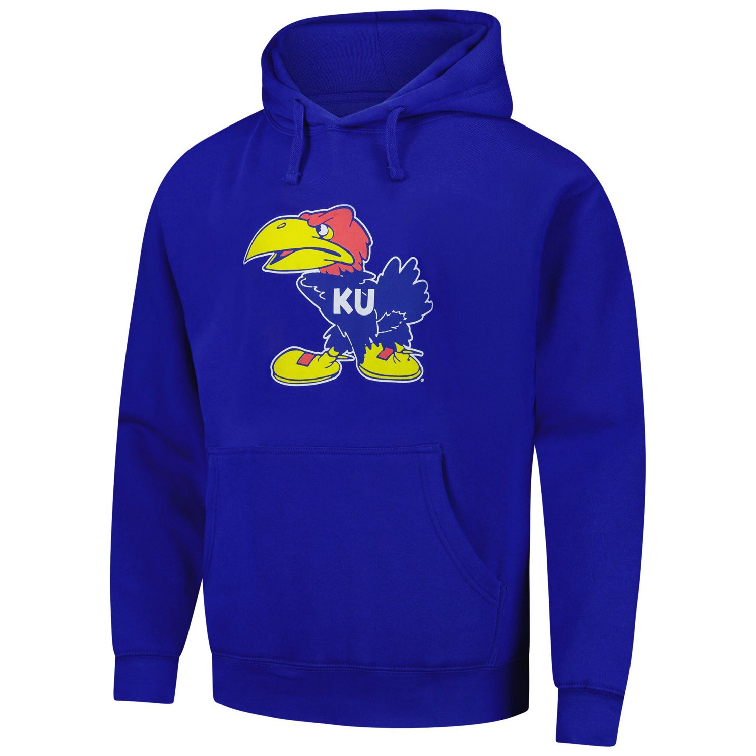 League Collegiate Wear Kansas Jayhawks Vintage Logo Essential Fleece 20 Pullover Hoodie                                          - view number 2