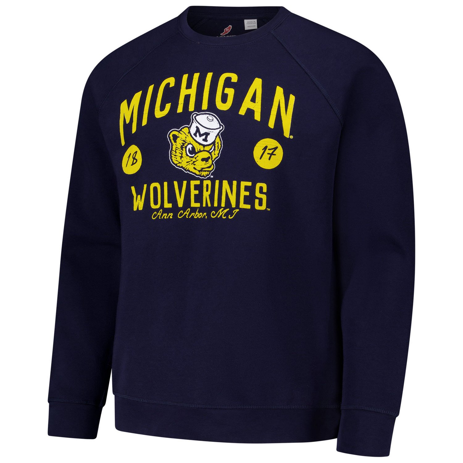 League Collegiate Wear Michigan Wolverines Bendy Arch Essential 20 Pullover Sweatshirt - view number 2