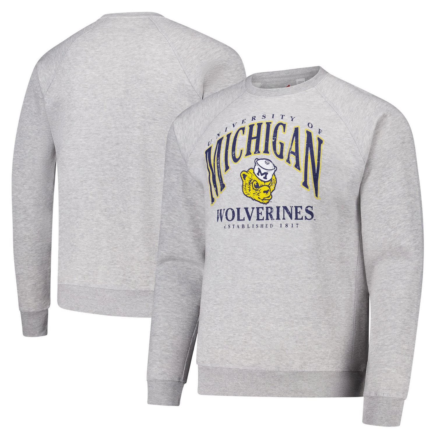 League Collegiate Wear Michigan Wolverines Tall Arch Essential 20 Pullover Sweatshirt - view number 1