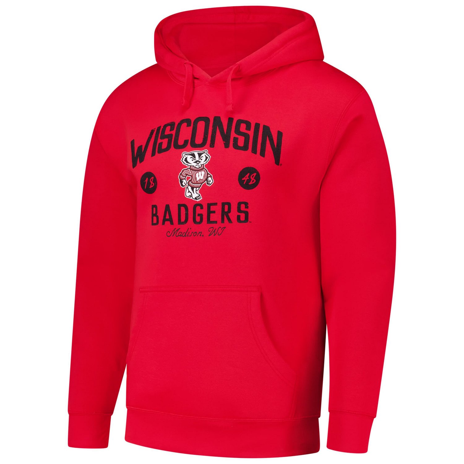 League Collegiate Wear Wisconsin Badgers Bendy Arch Essential 20 Pullover Hoodie - view number 2